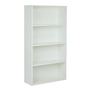 Prado 60" 4-Shelf Bookcase - White