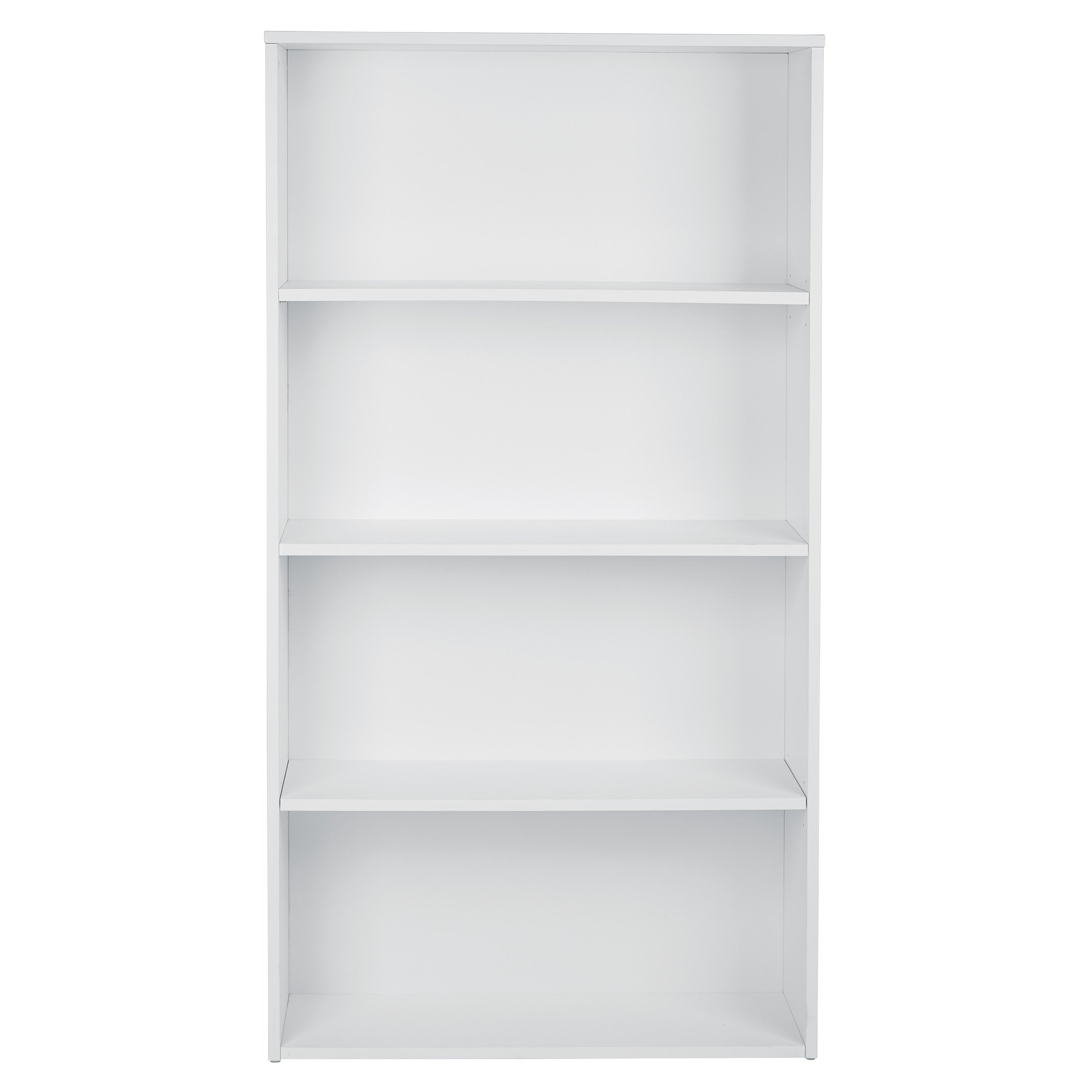 Prado 60" 4-Shelf Bookcase - White
