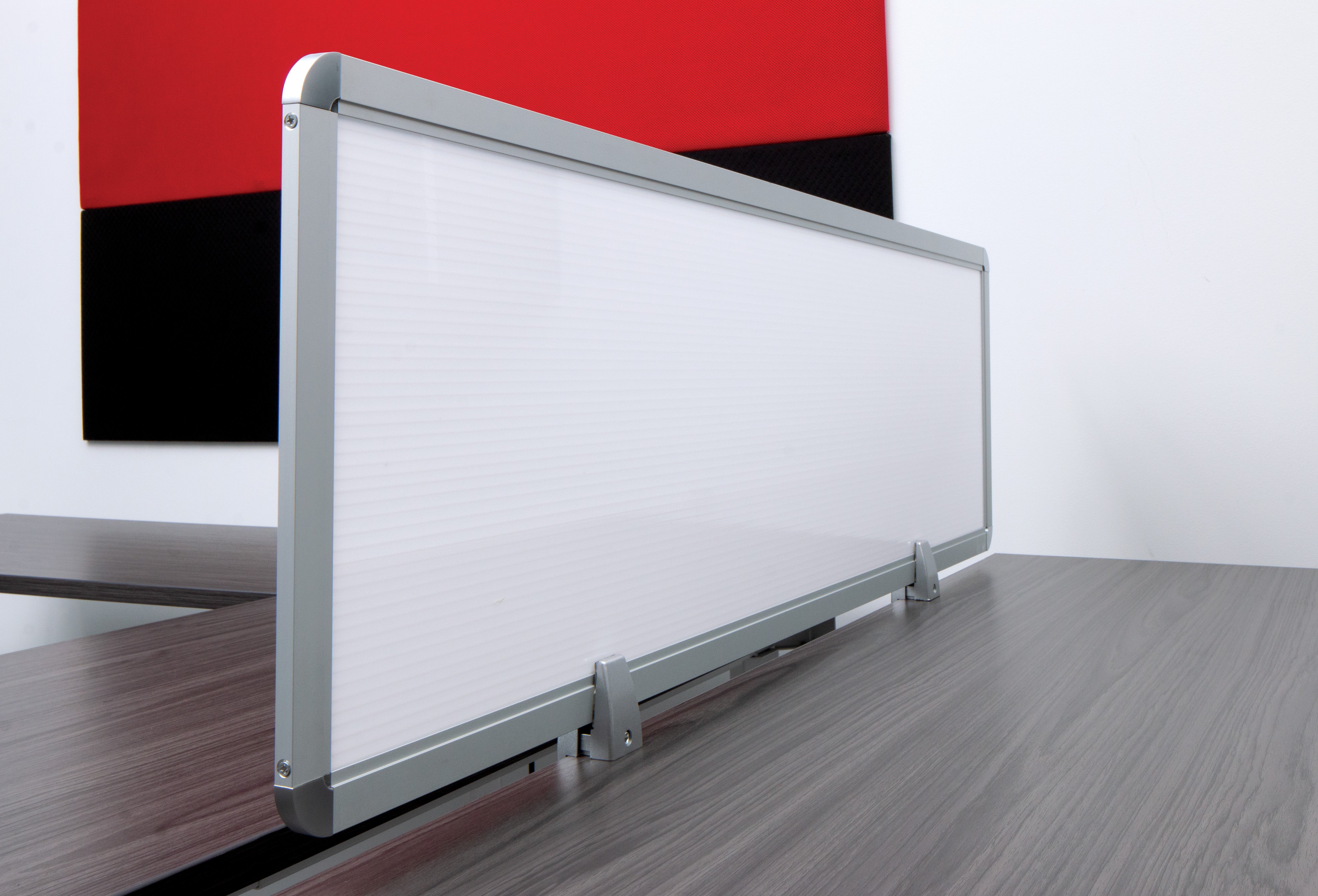 Prado Desk Privacy Screen - Silver
