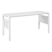 60" Desk with Storage - White