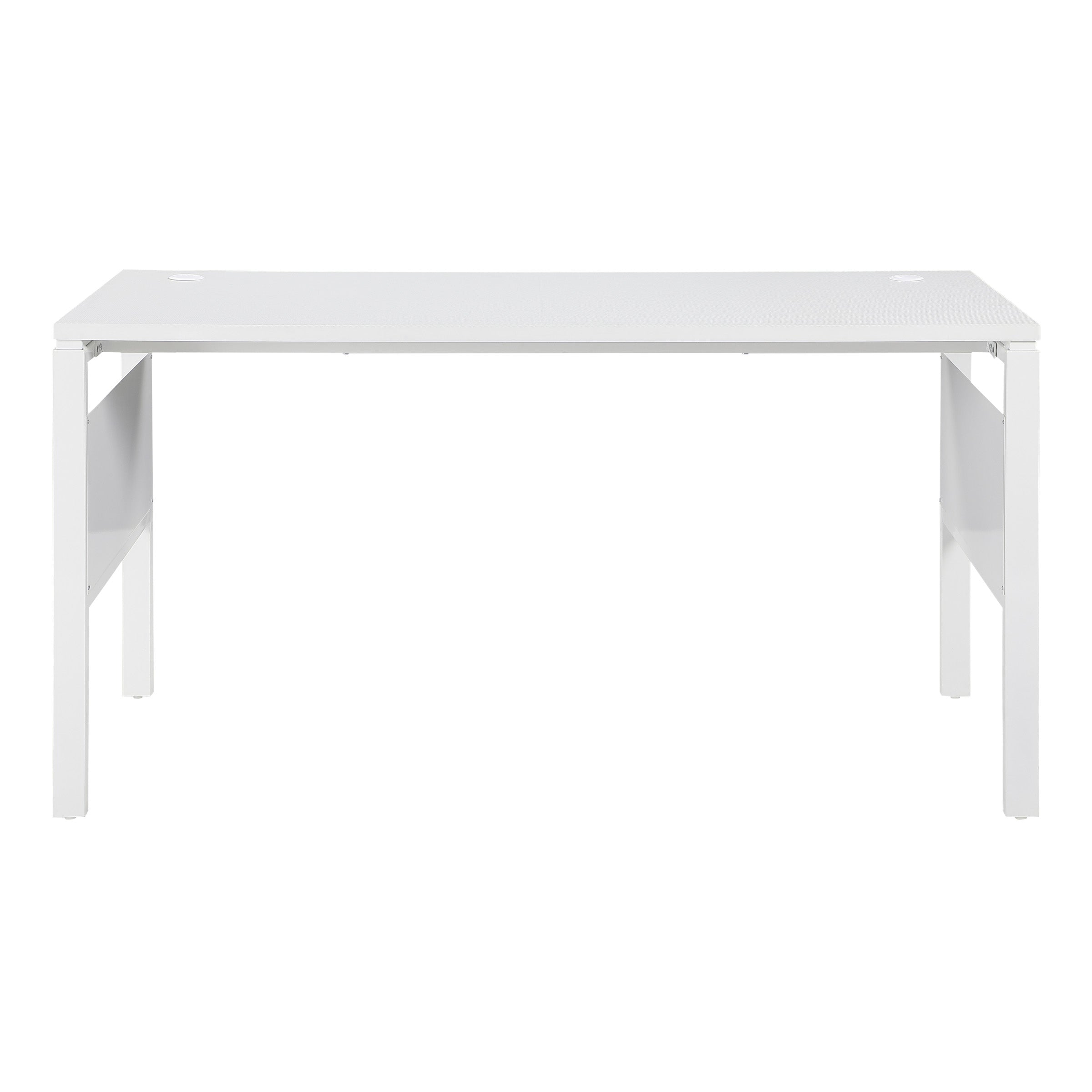 60" Desk with Storage - White