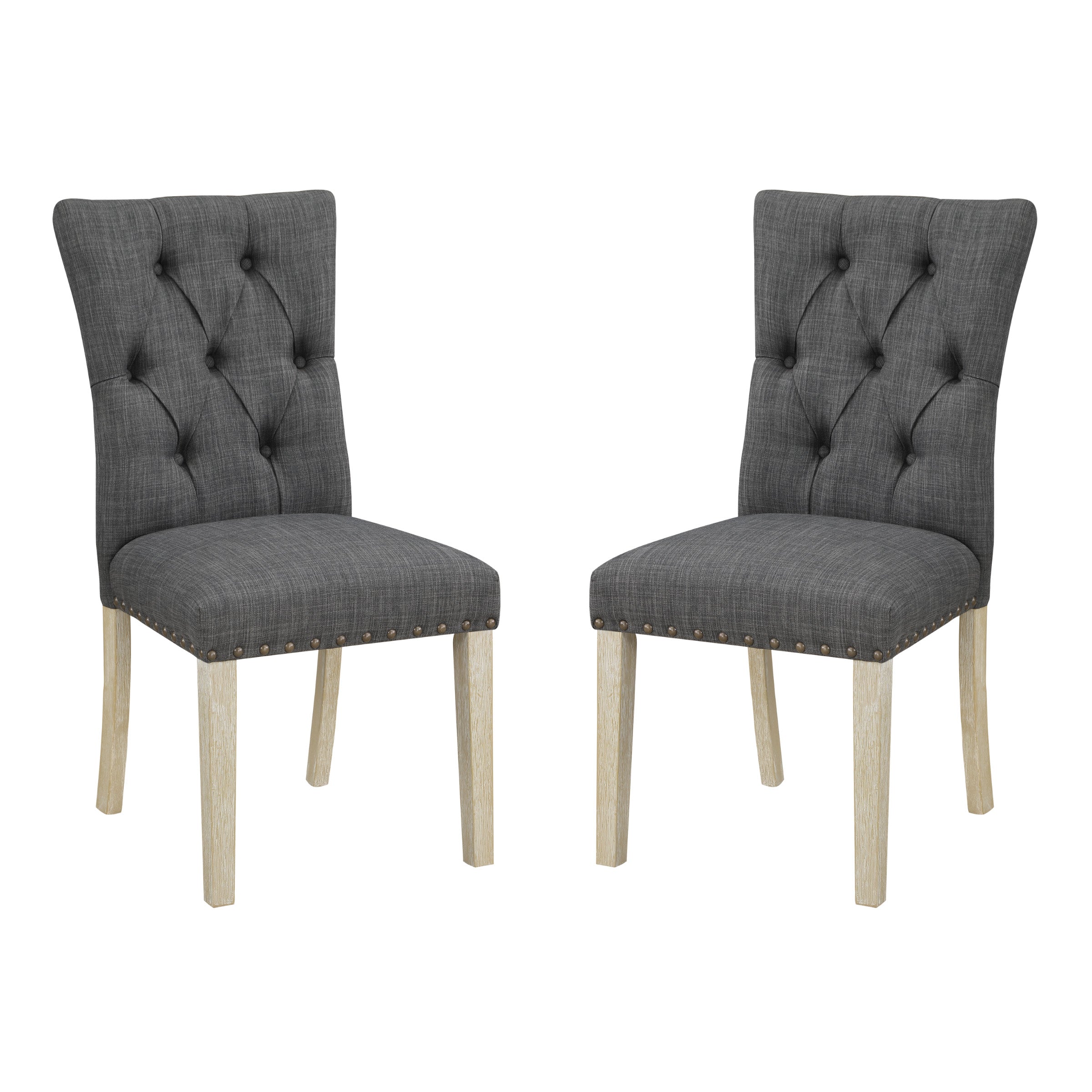 Preston Dining Chair 2 Pk - Charcoal