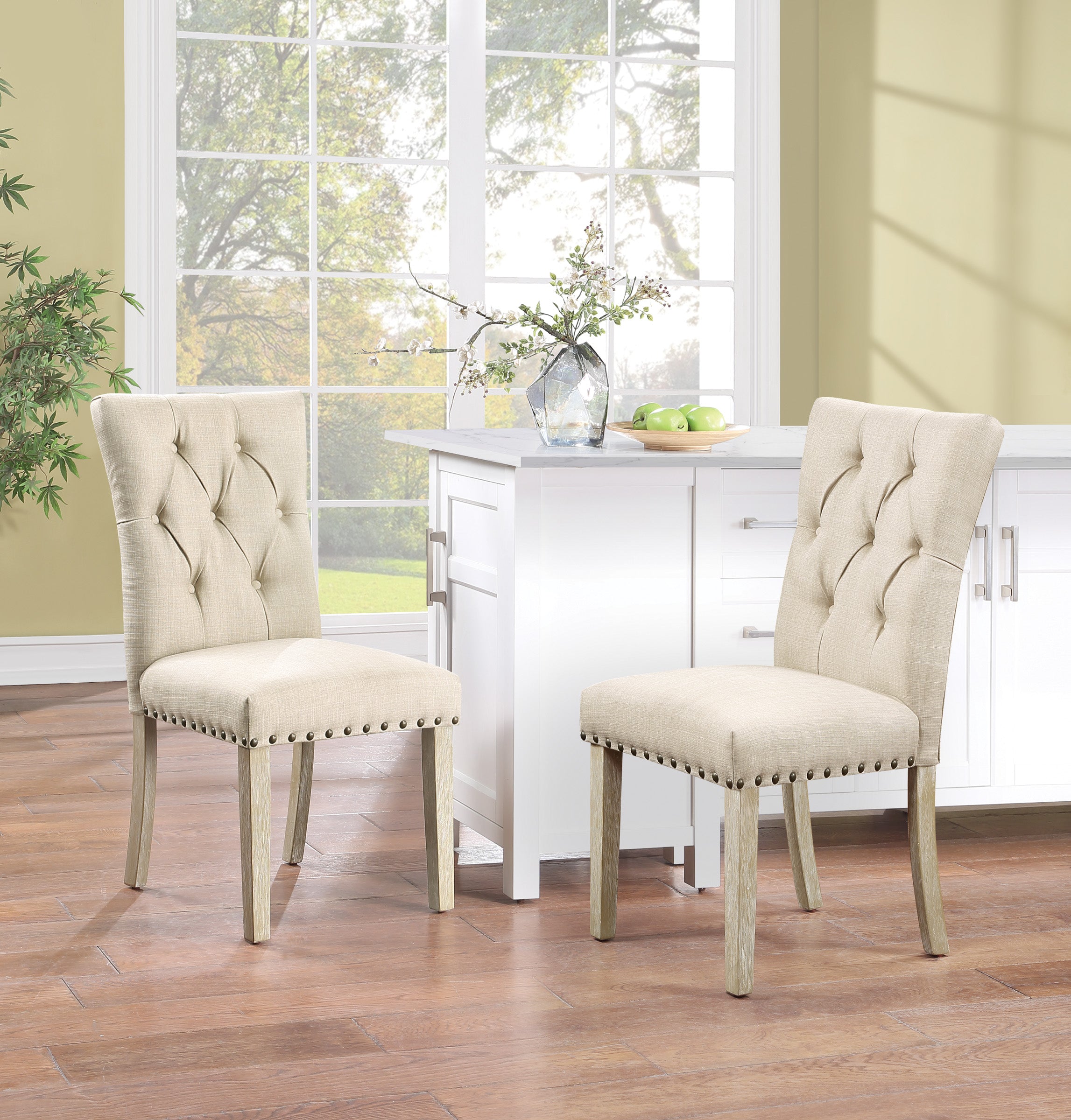 Preston Dining Chair 2 Pk - Burlap