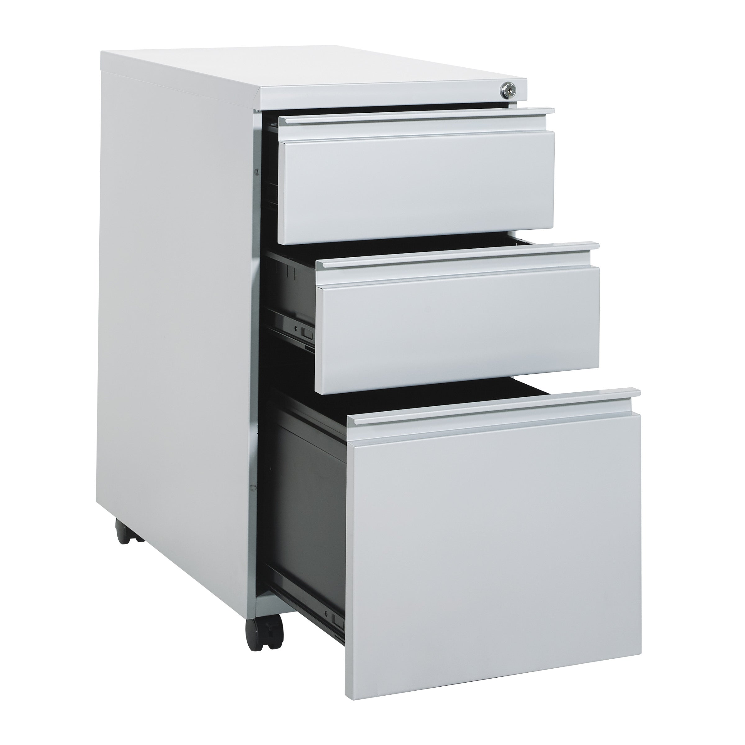 22" Closed Top Mobil Pedestal - Silver