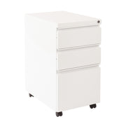 22" Closed Top Mobil Pedestal - White