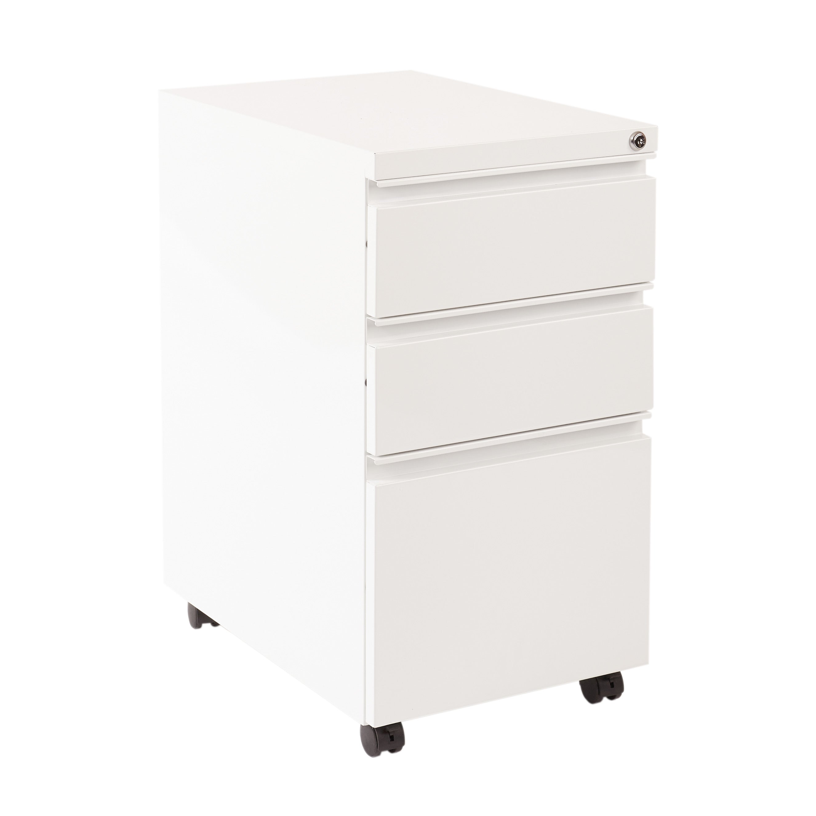 22" Closed Top Mobil Pedestal - White