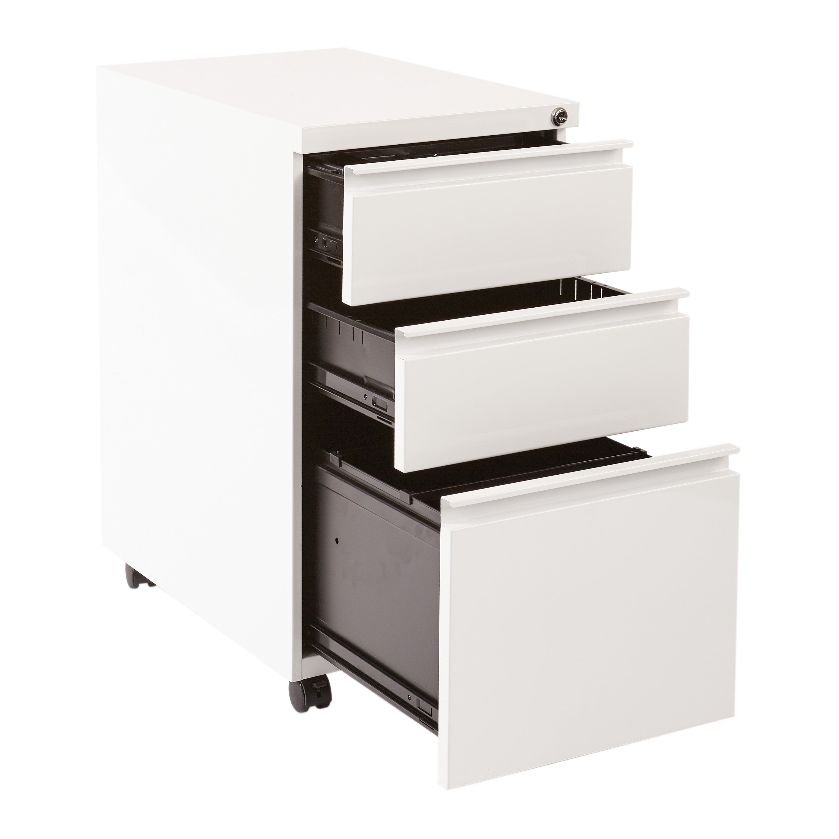 22" Closed Top Mobil Pedestal - White