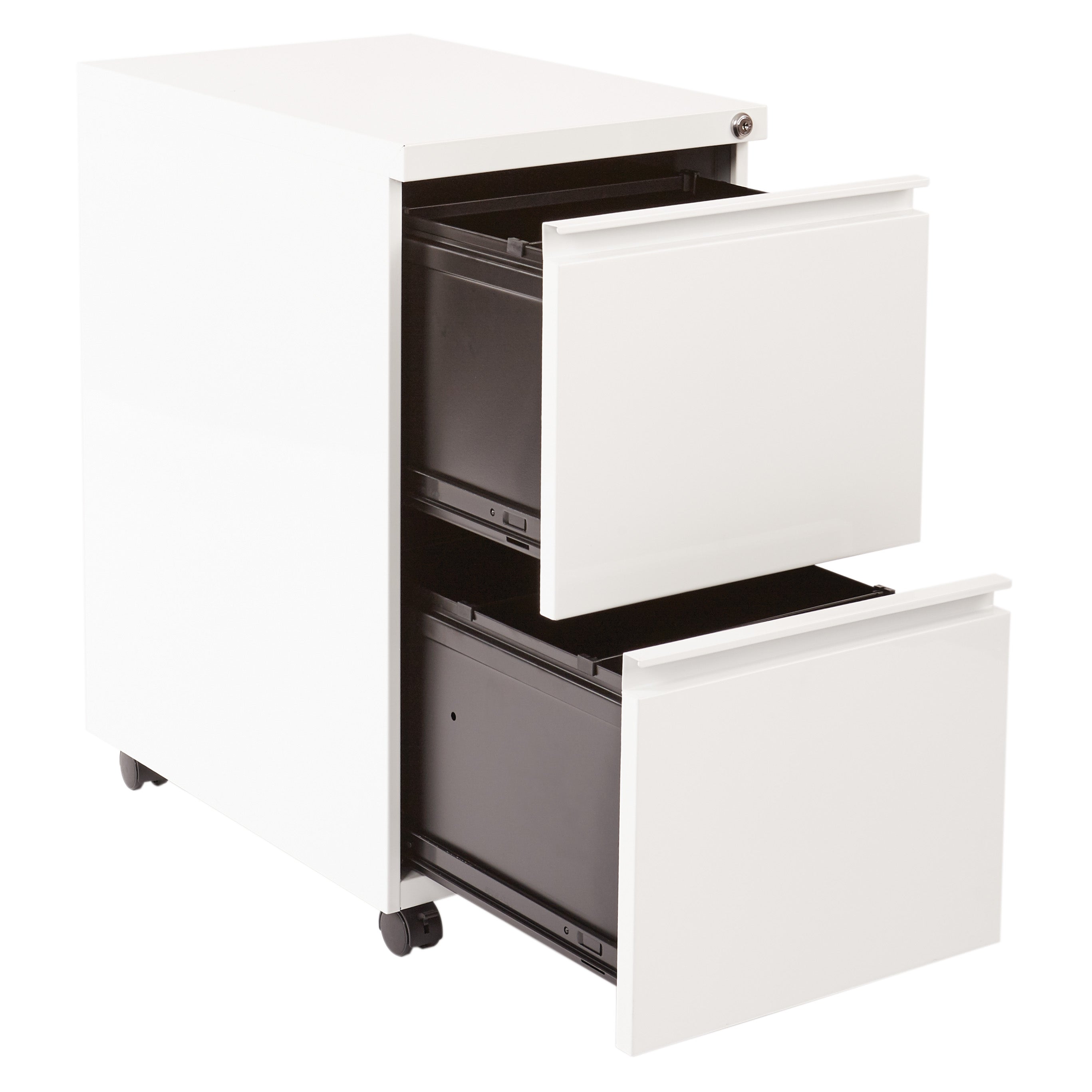 22" Closed Top Mobil Pedestal - White