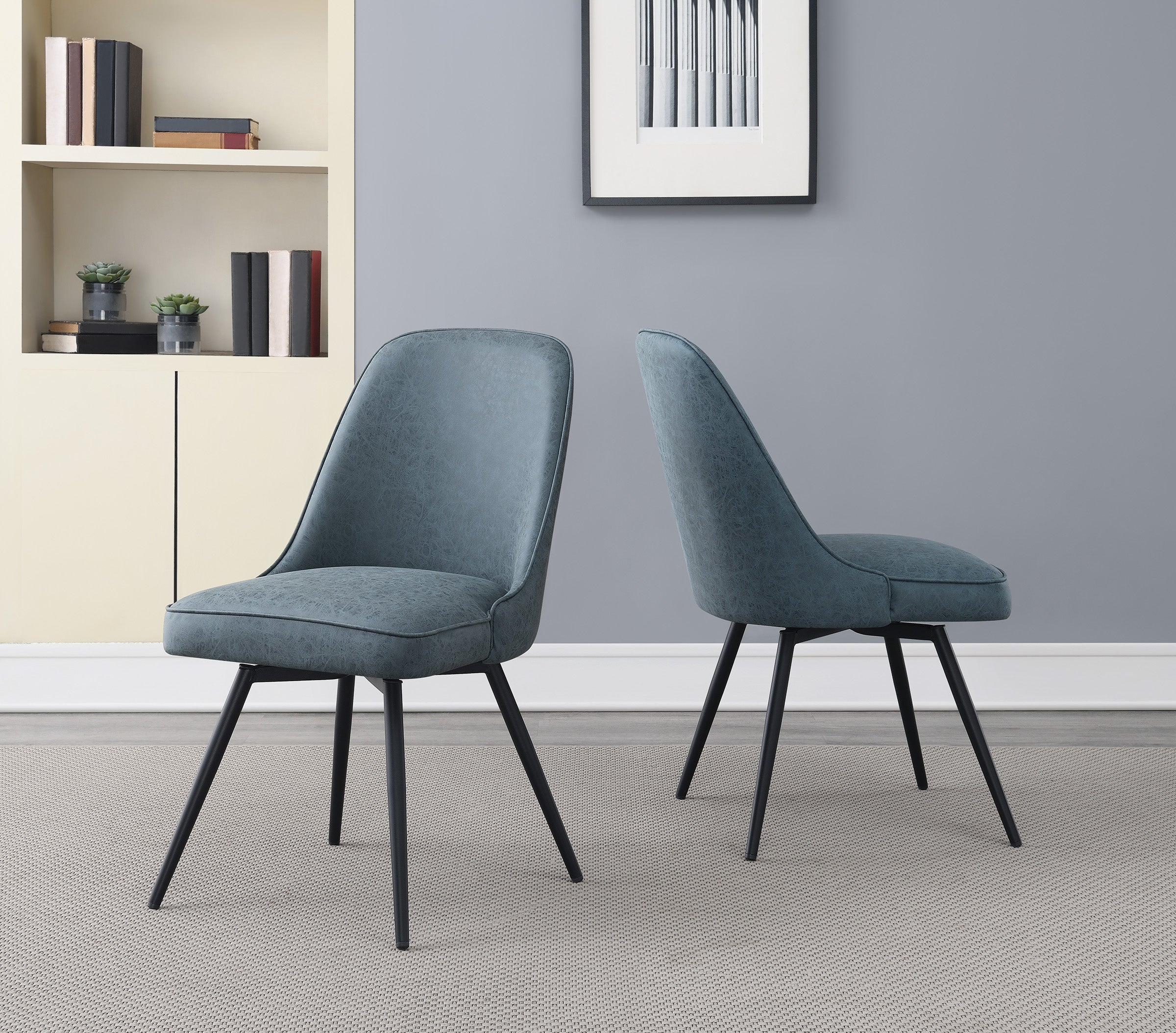 Penton Swivel Chair 2Pk - Navy