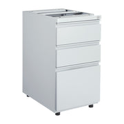 22" Open Top Pedestal w/ Adj Glides - Silver