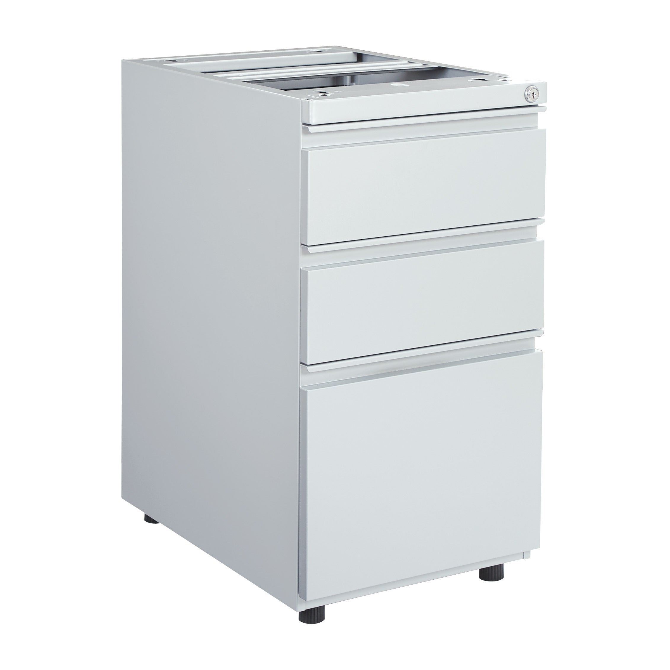 22" Open Top Pedestal w/ Adj Glides - Silver