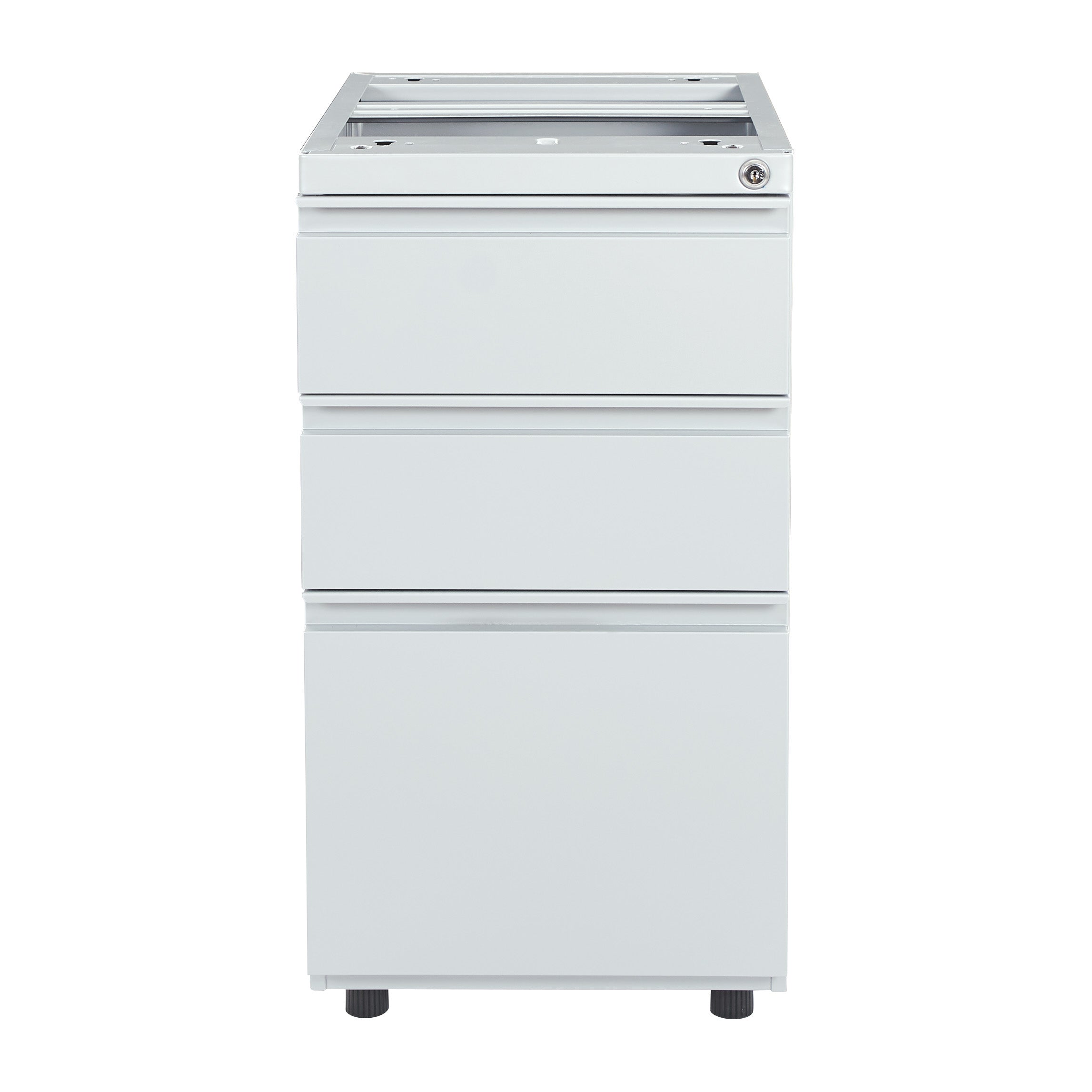 22" Open Top Pedestal w/ Adj Glides - Silver