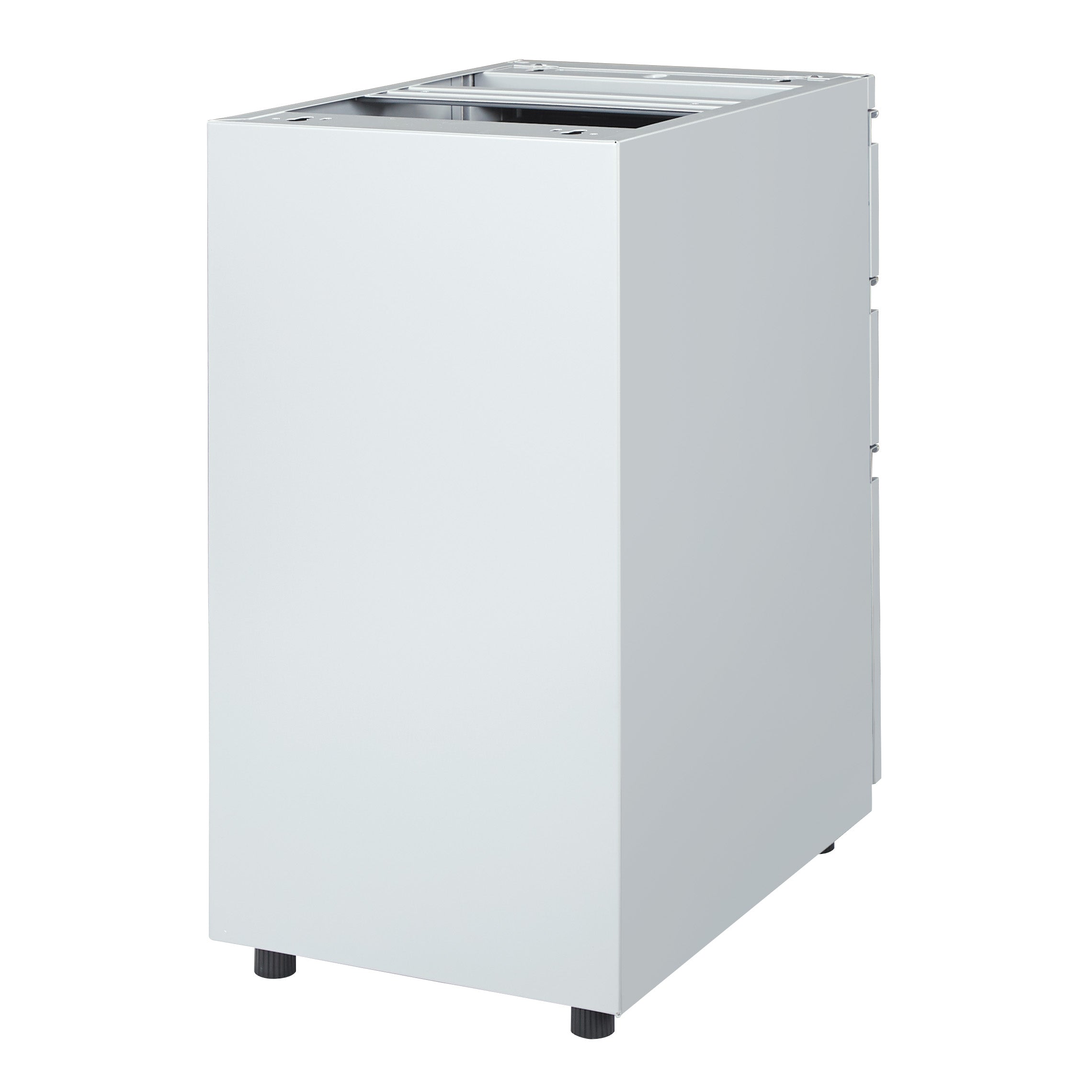 22" Open Top Pedestal w/ Adj Glides - Silver