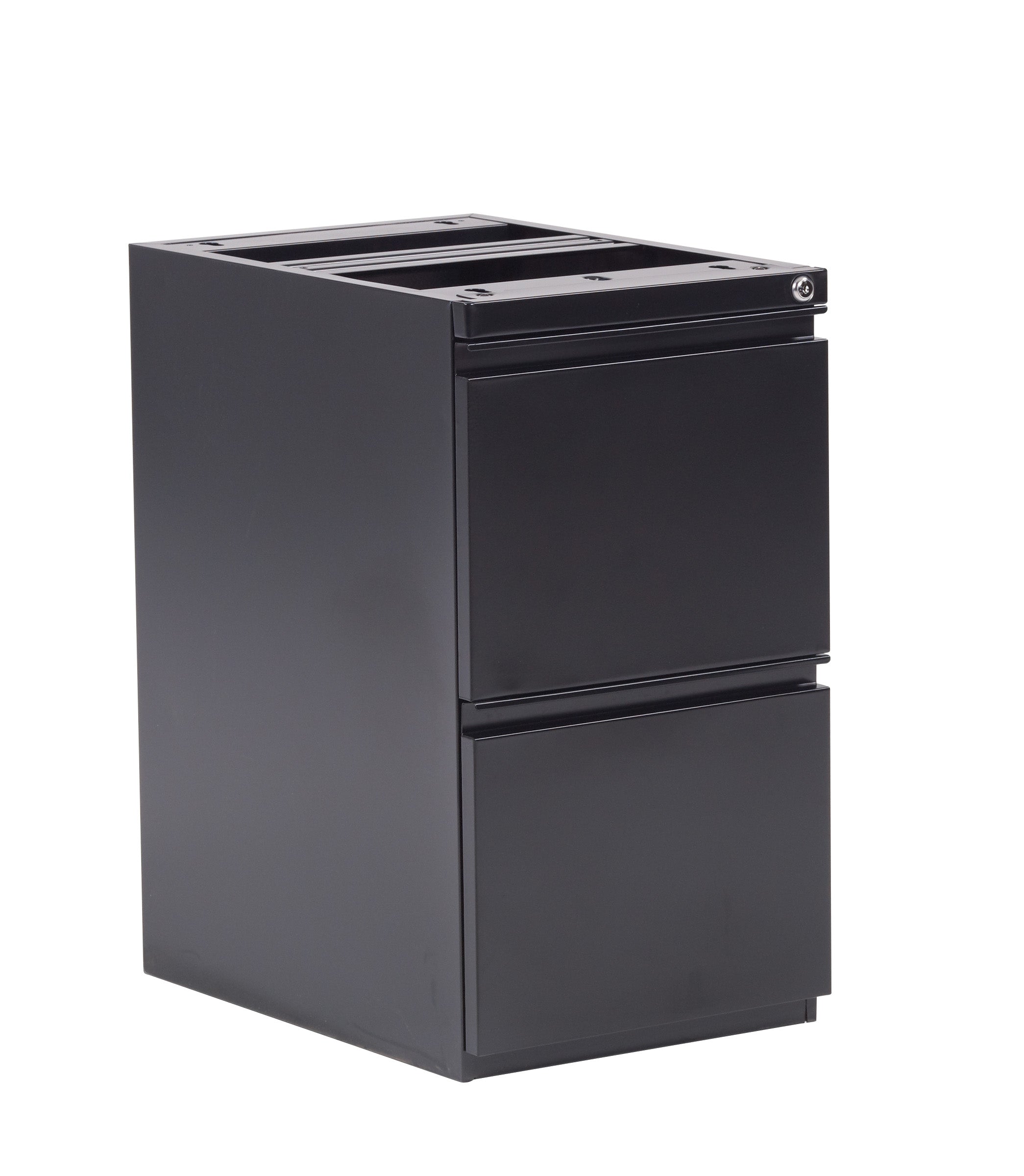 22" Open Top Pedestal w/ Adj Glides - Black