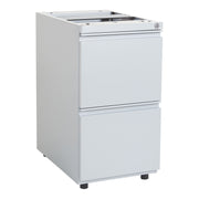 22" Open Top Pedestal w/ Adj Glides - Silver