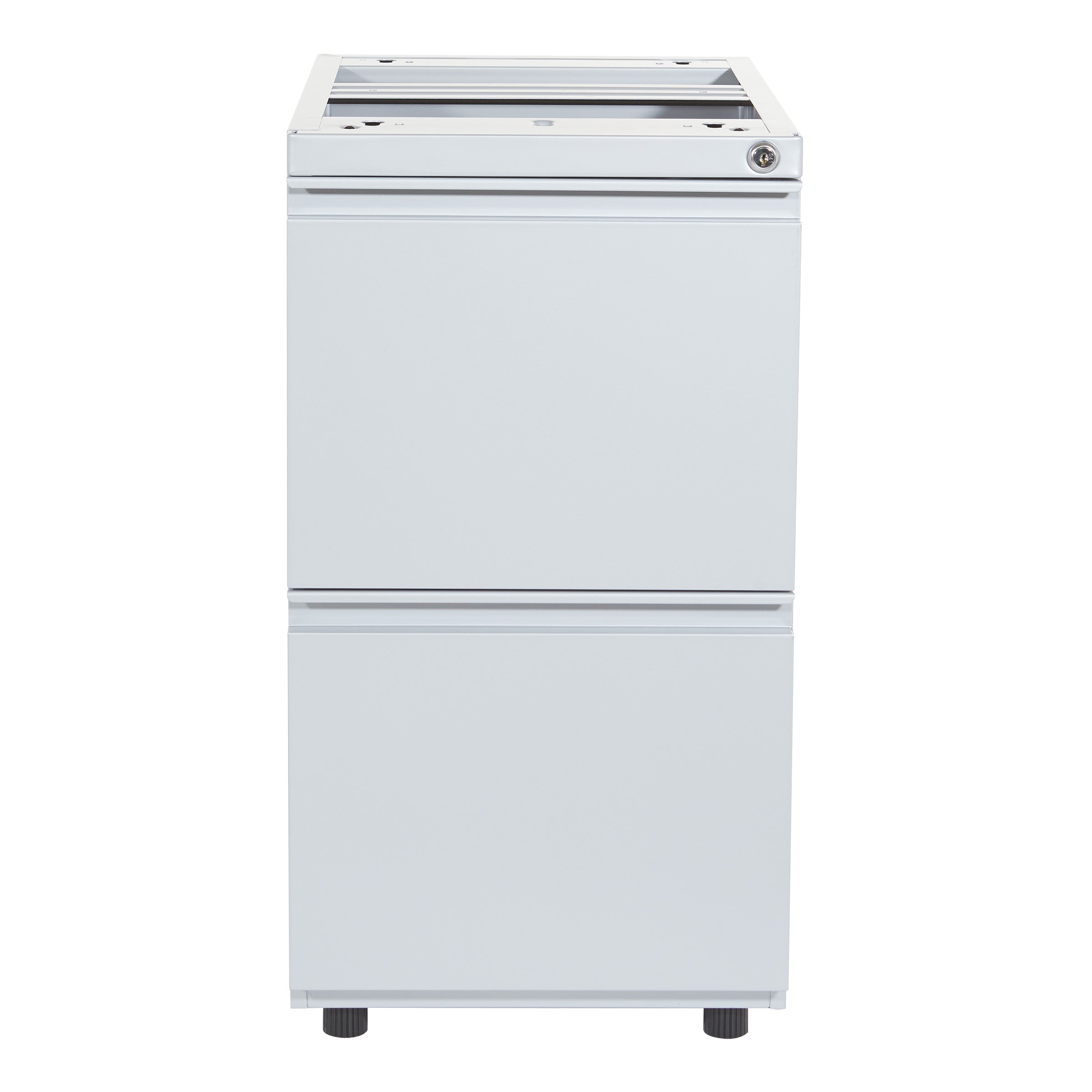 22" Open Top Pedestal w/ Adj Glides - Silver