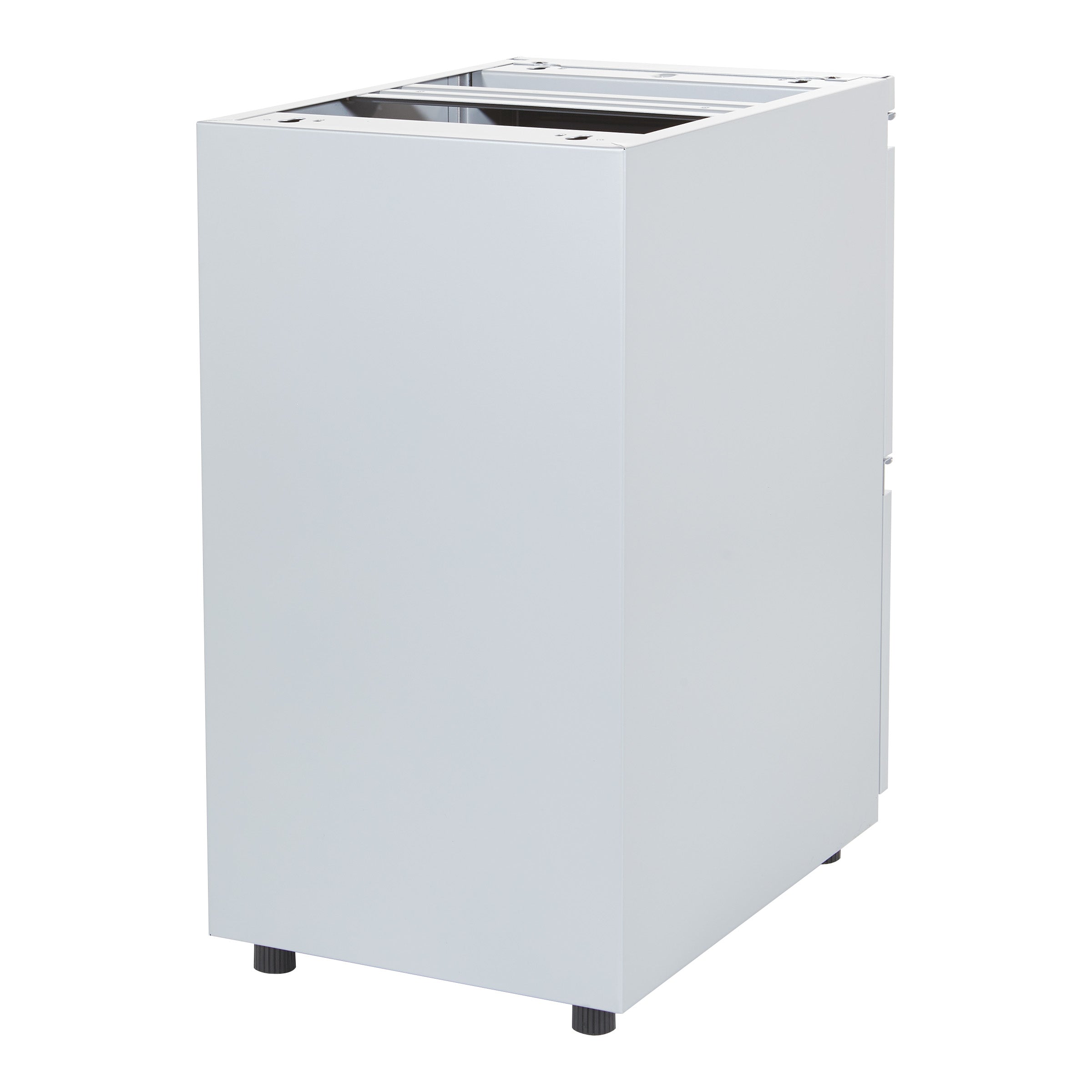 22" Open Top Pedestal w/ Adj Glides - Silver