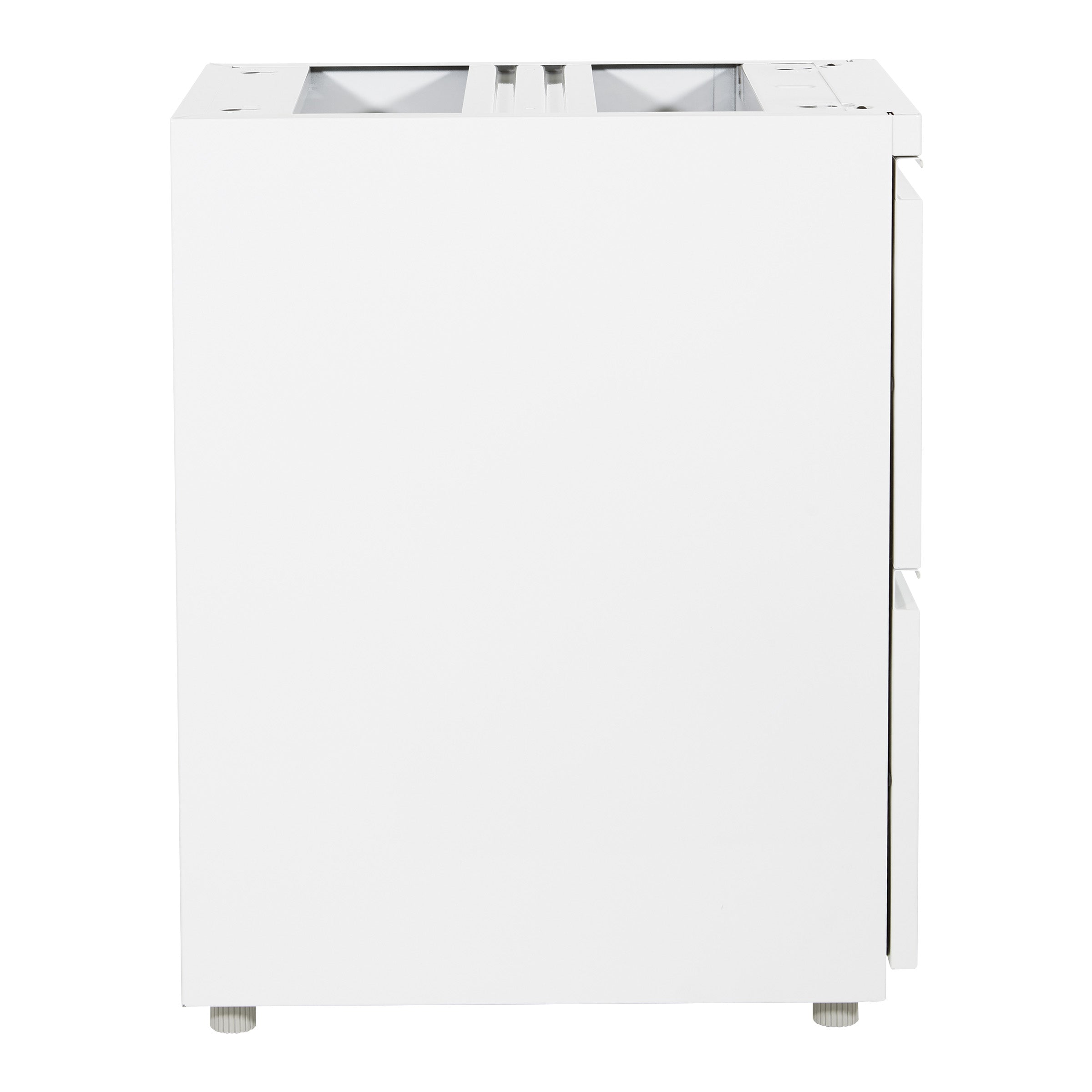 22" Open Top Pedestal w/ Adj Glides - White
