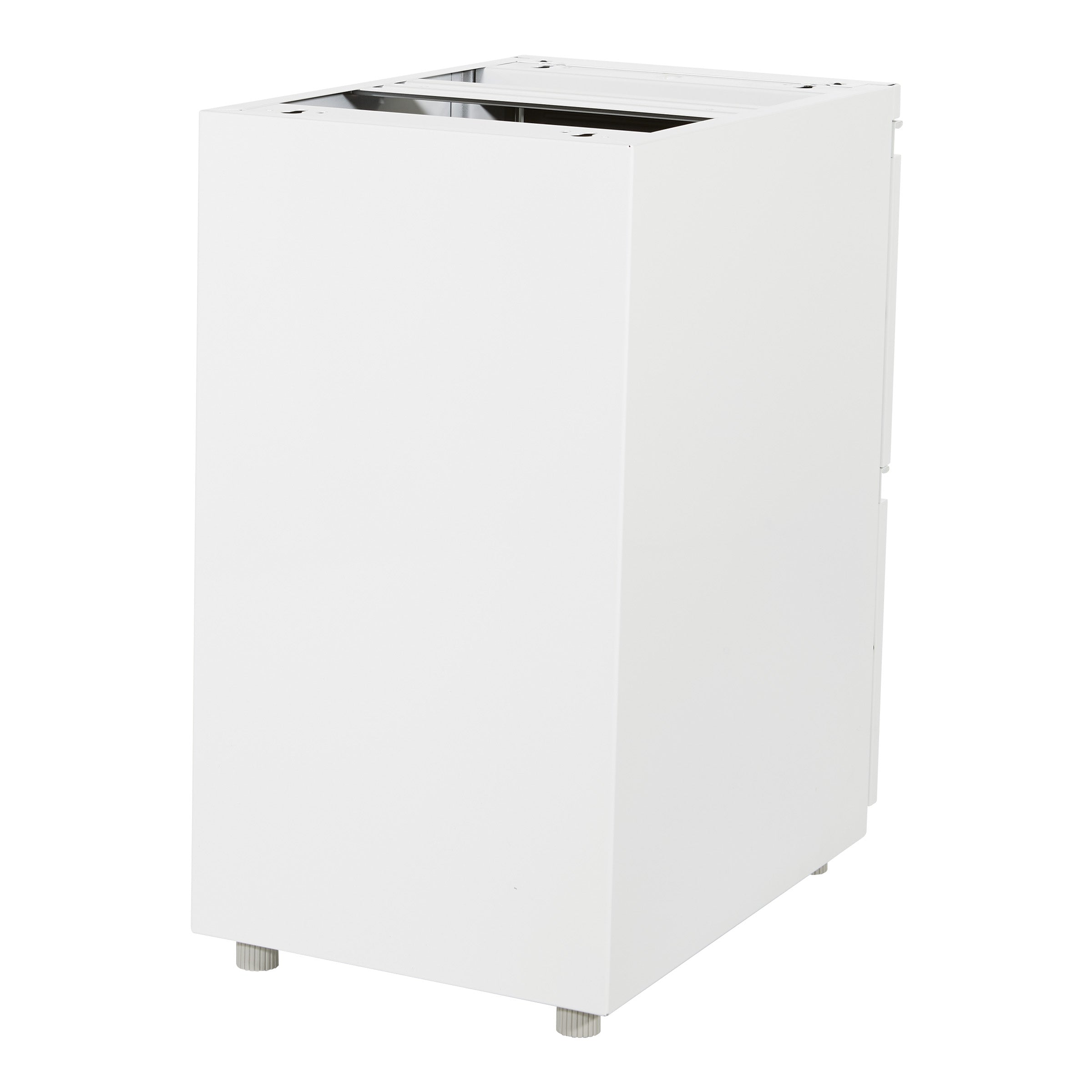 22" Open Top Pedestal w/ Adj Glides - White