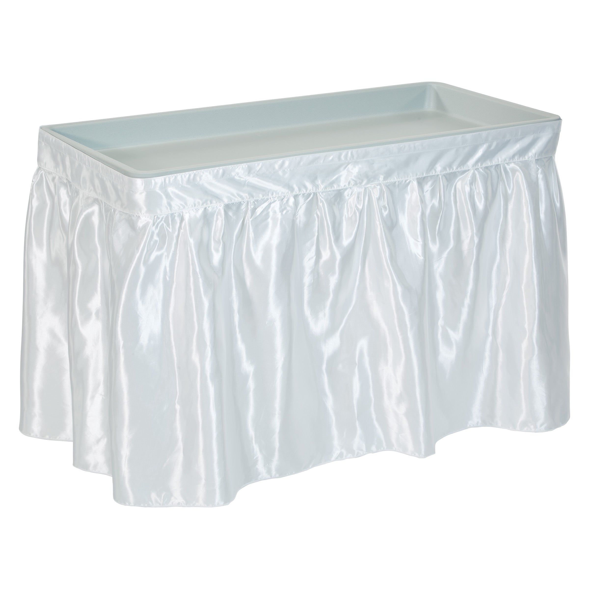 Folding Beverage Ice Cooler Table - Light Grey Speckle