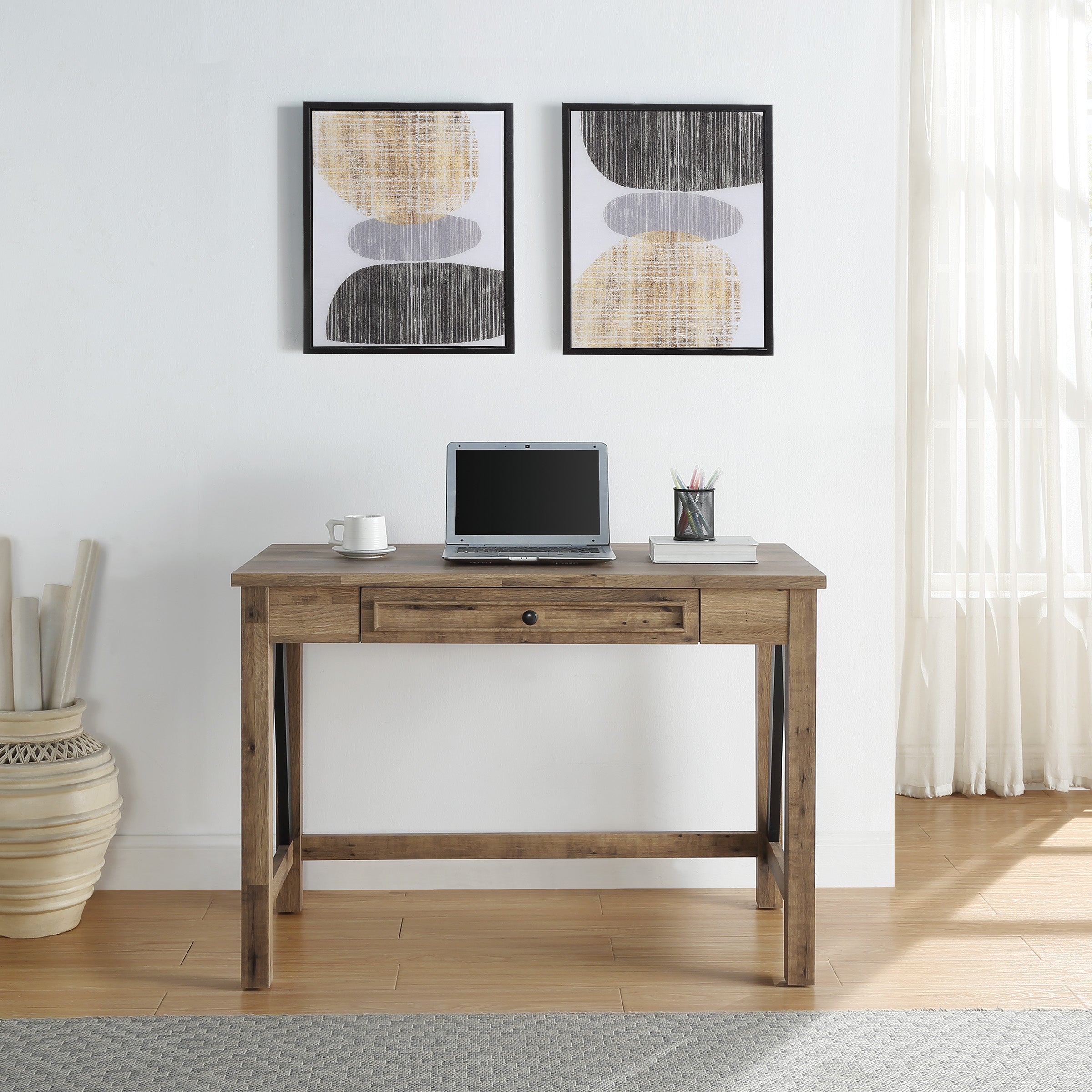Quinton Writing Desk - Salvage Oak