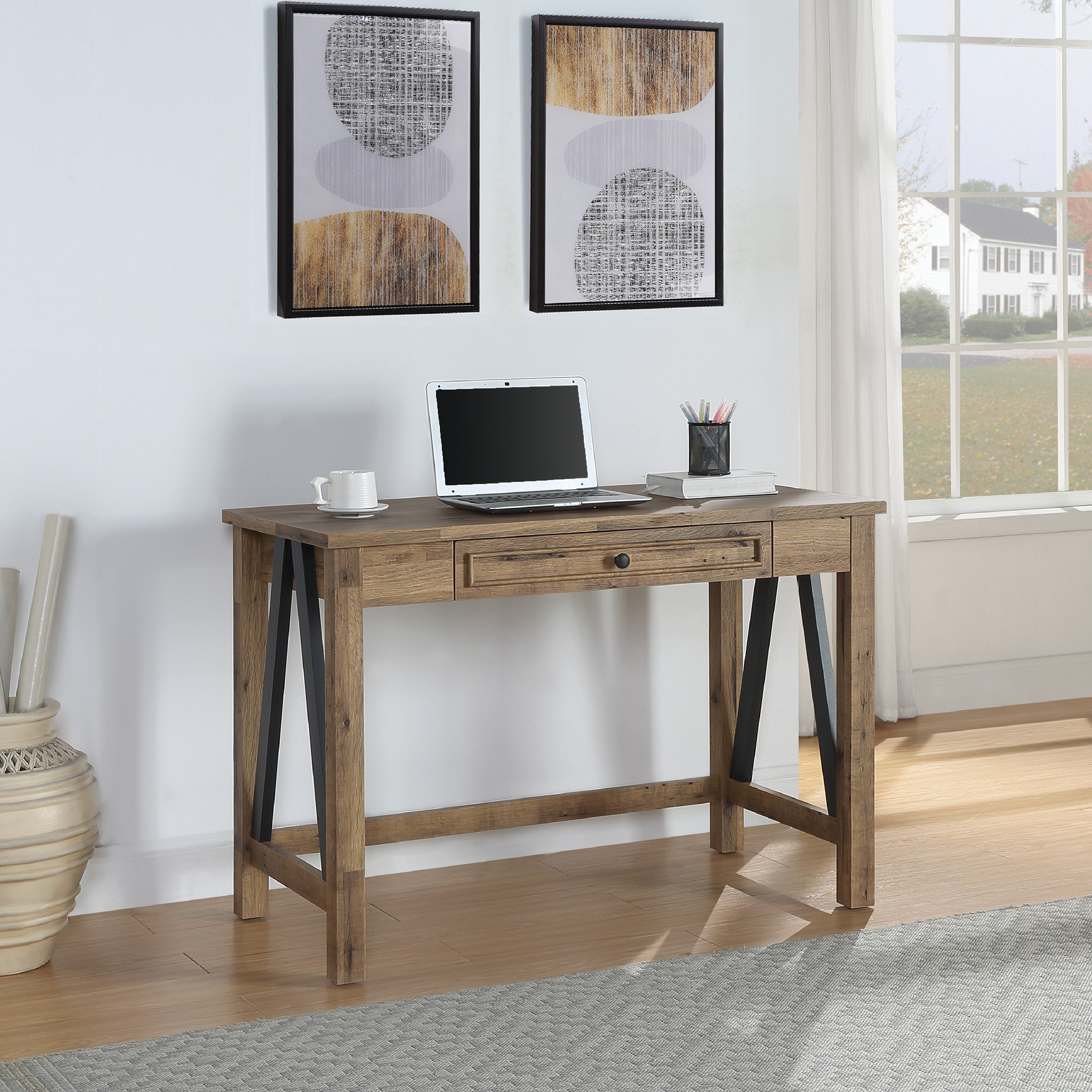 Quinton Writing Desk - Salvage Oak