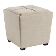 Rockford Storage Ottoman - Cream