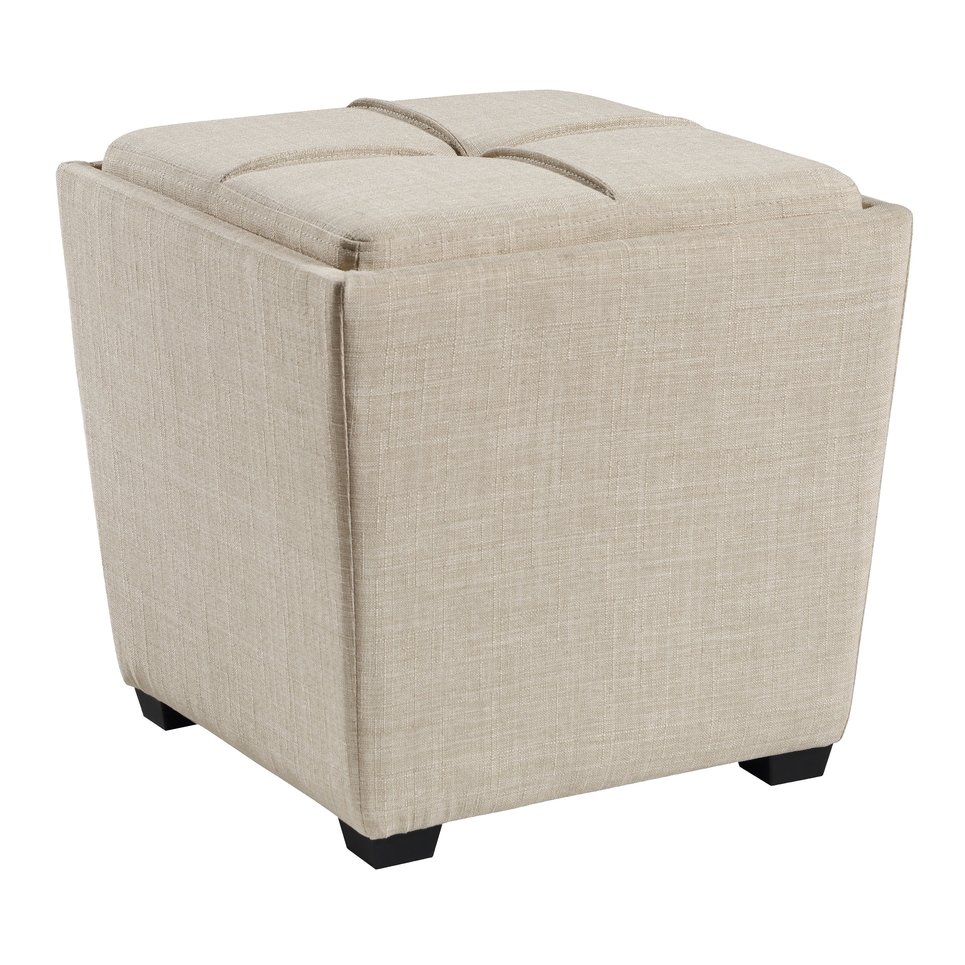 Rockford Storage Ottoman - Cream
