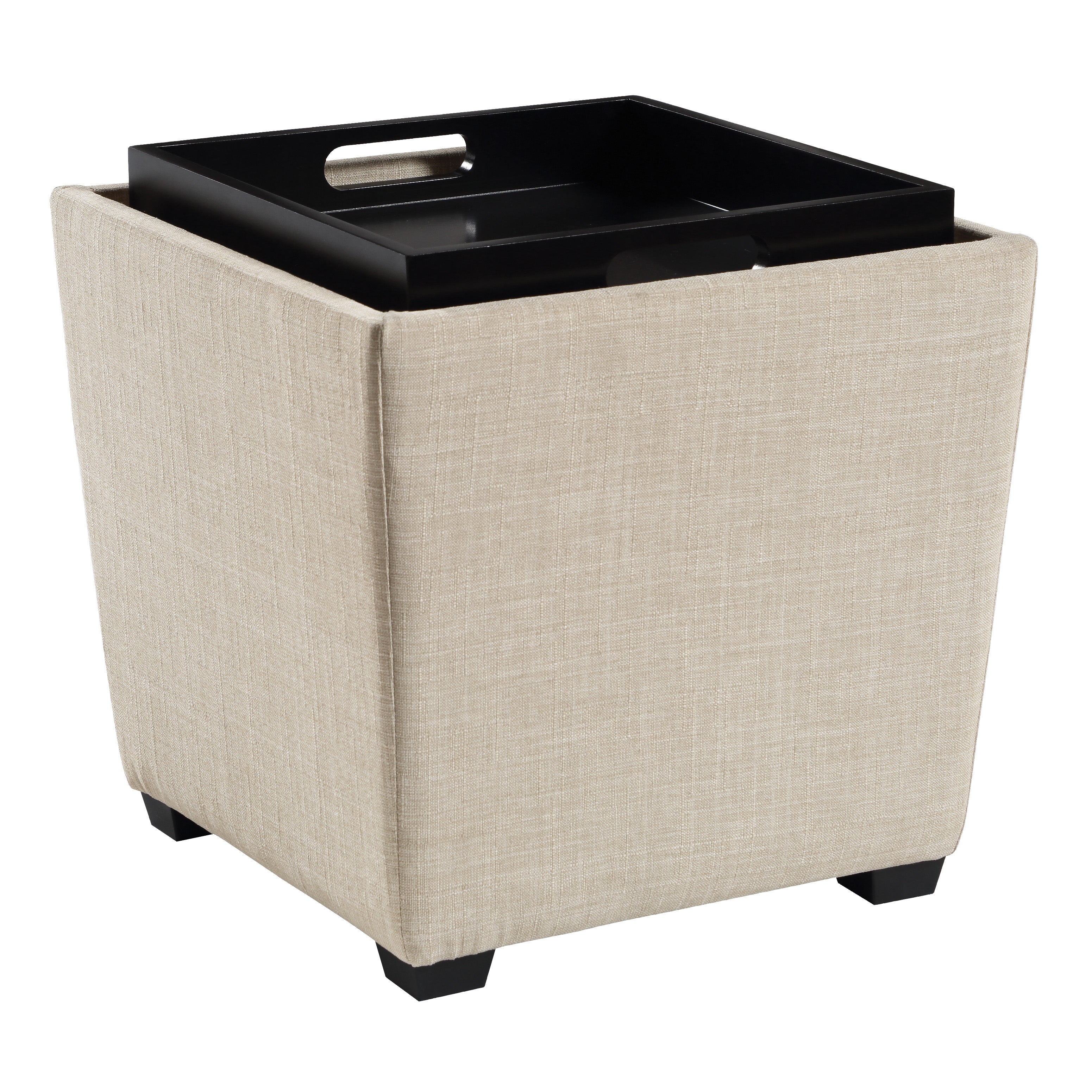 Rockford Storage Ottoman - Cream