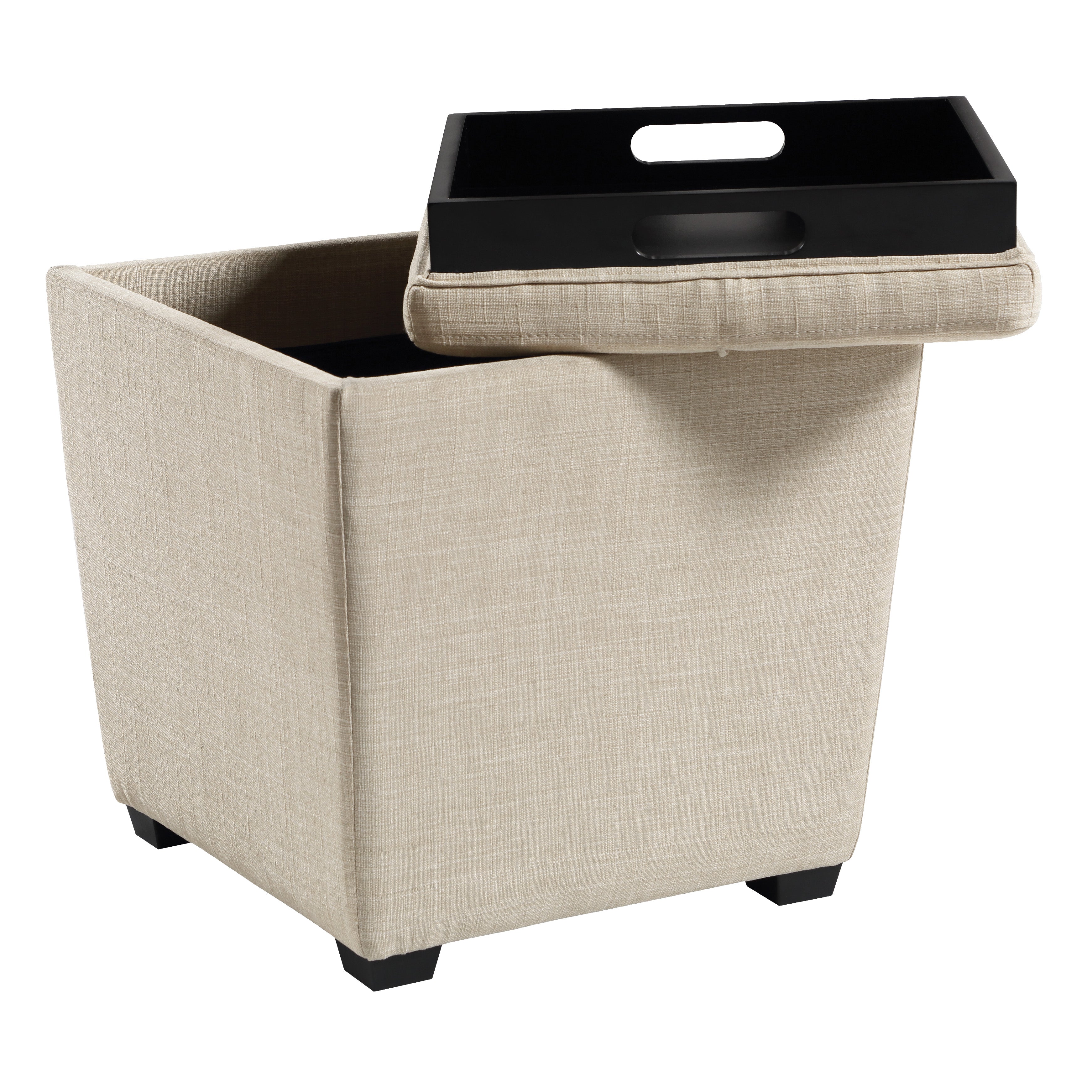 Rockford Storage Ottoman - Cream