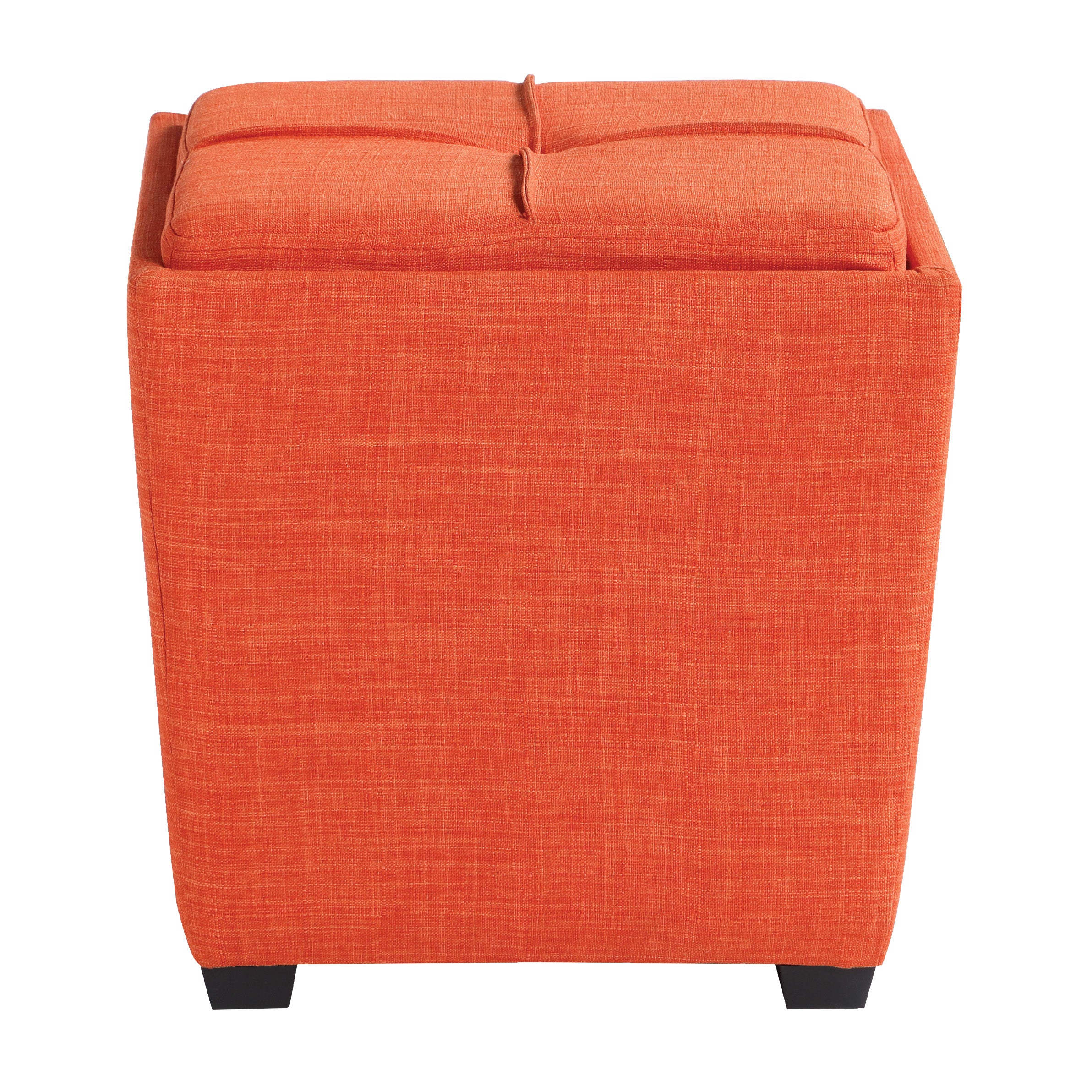 Rockford Storage Ottoman - Tangerine