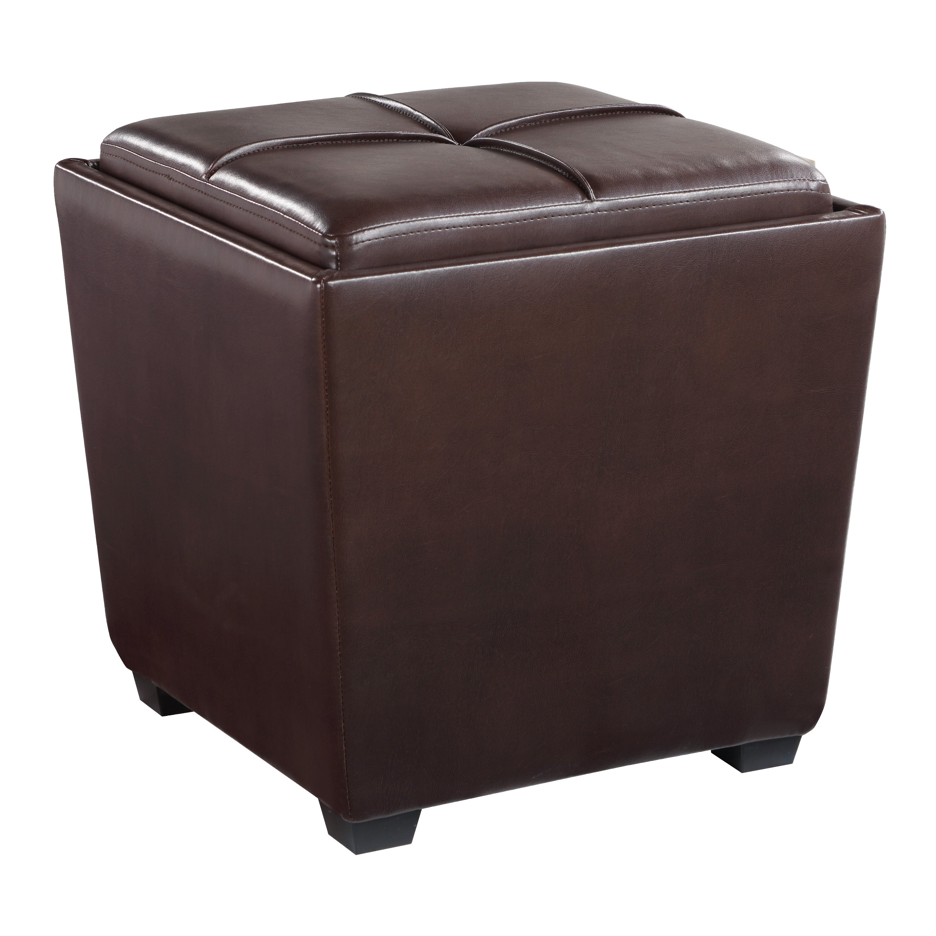 Rockford Storage Ottoman - Cocoa