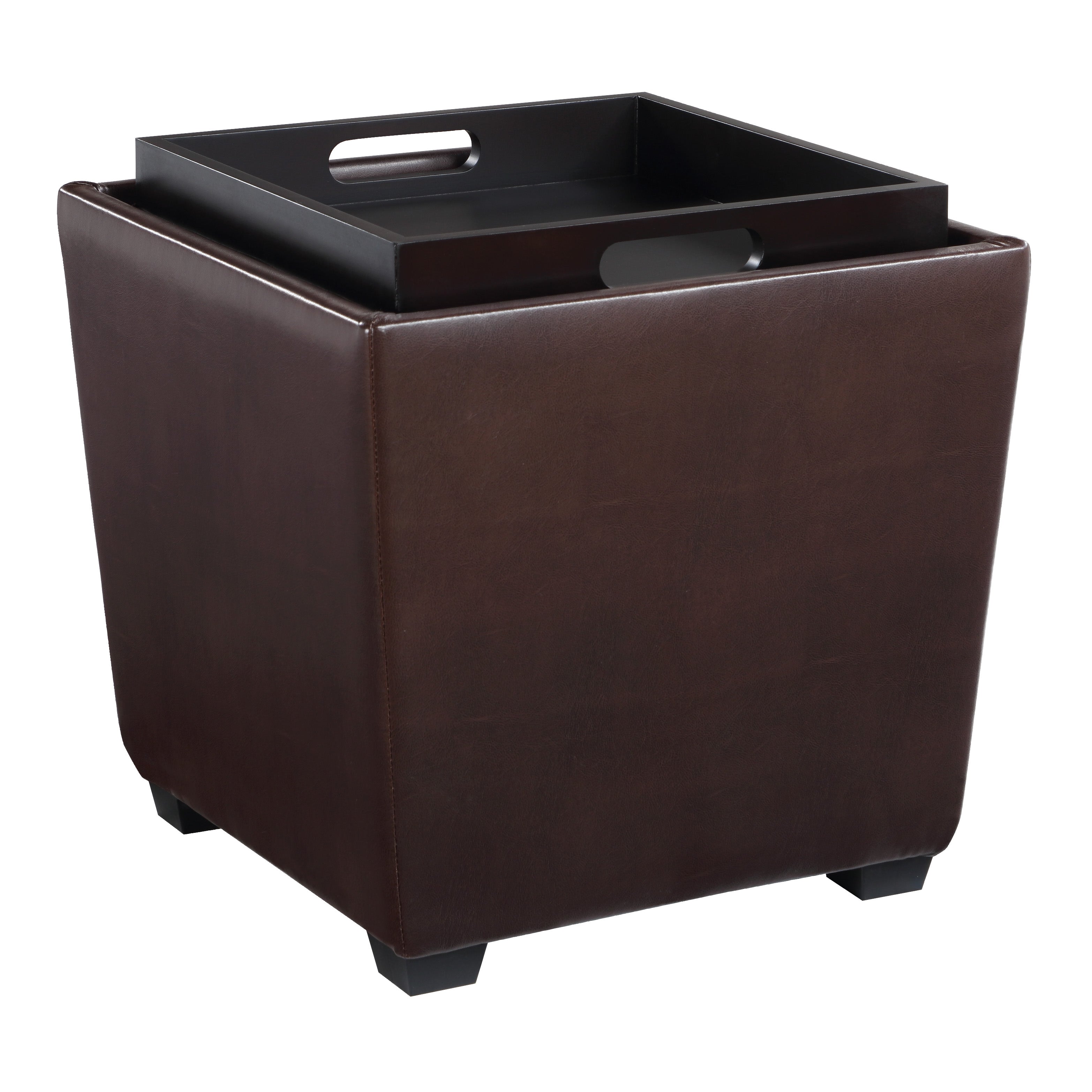 Rockford Storage Ottoman - Cocoa