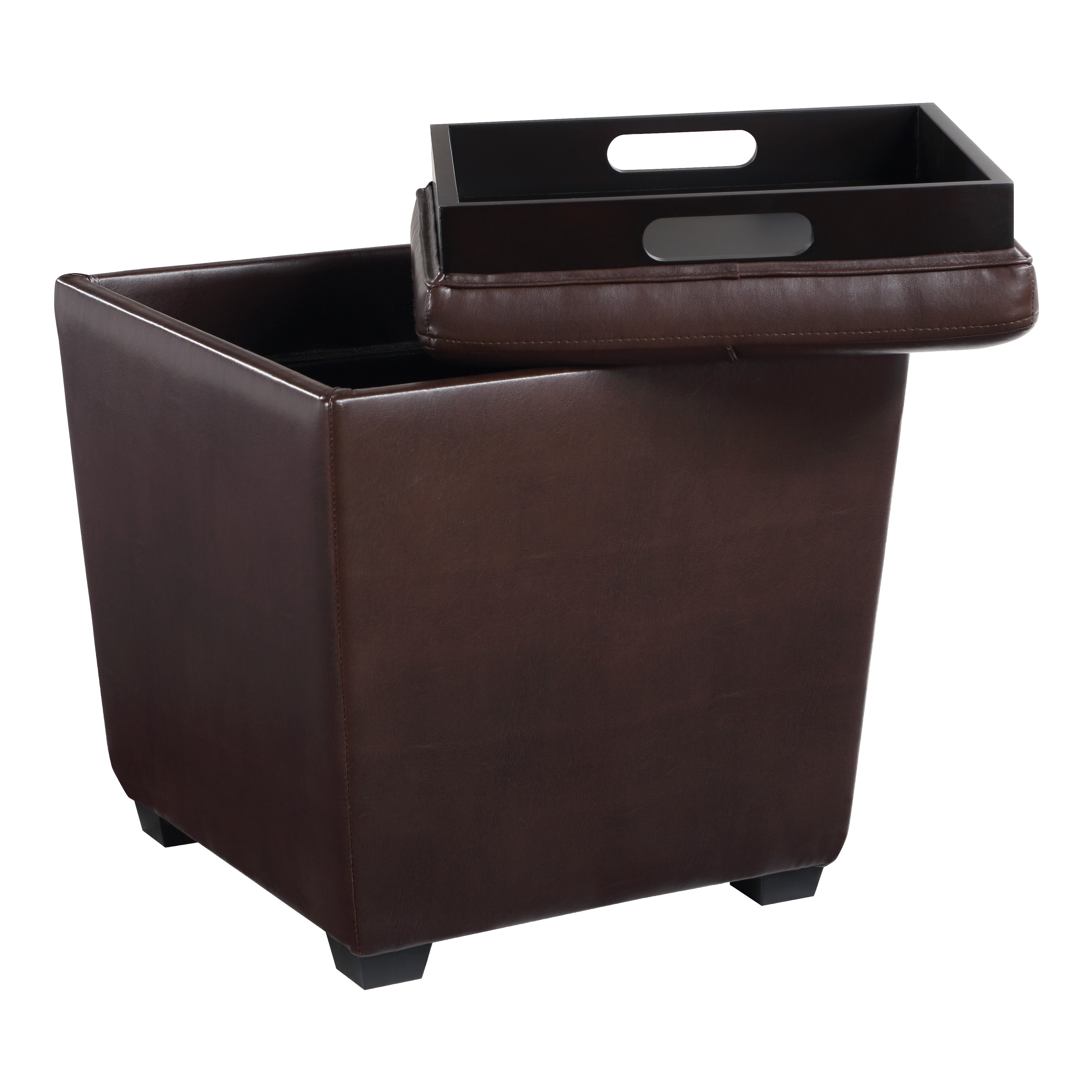 Rockford Storage Ottoman - Cocoa
