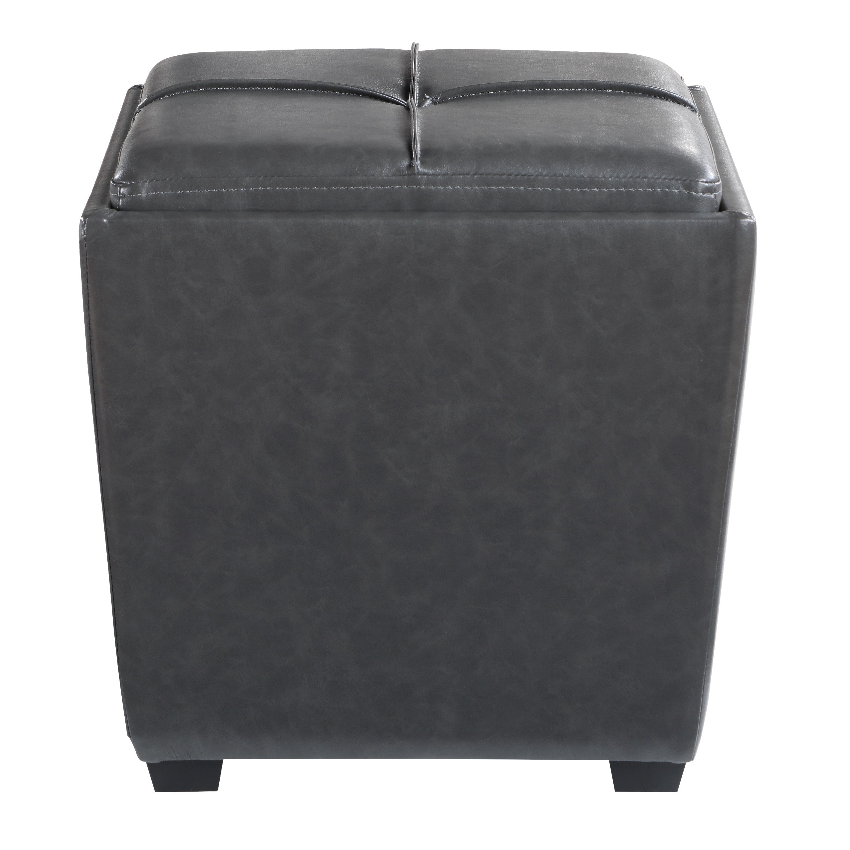 Rockford Storage Ottoman - Pewter