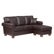 Rylee Rolled Arm Sectional - Cocoa