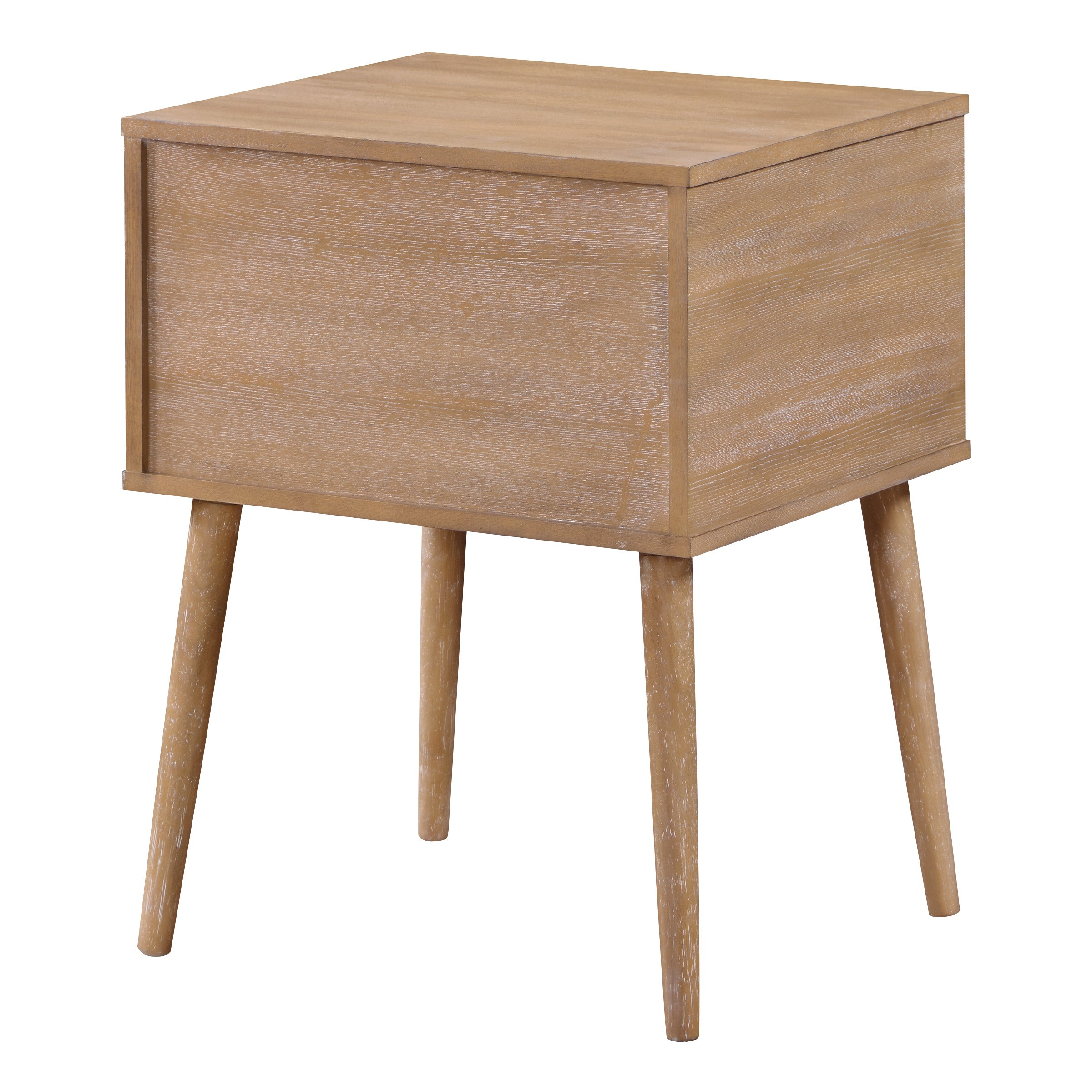Rena 1-Drawer Side Table with Shelf - Ash