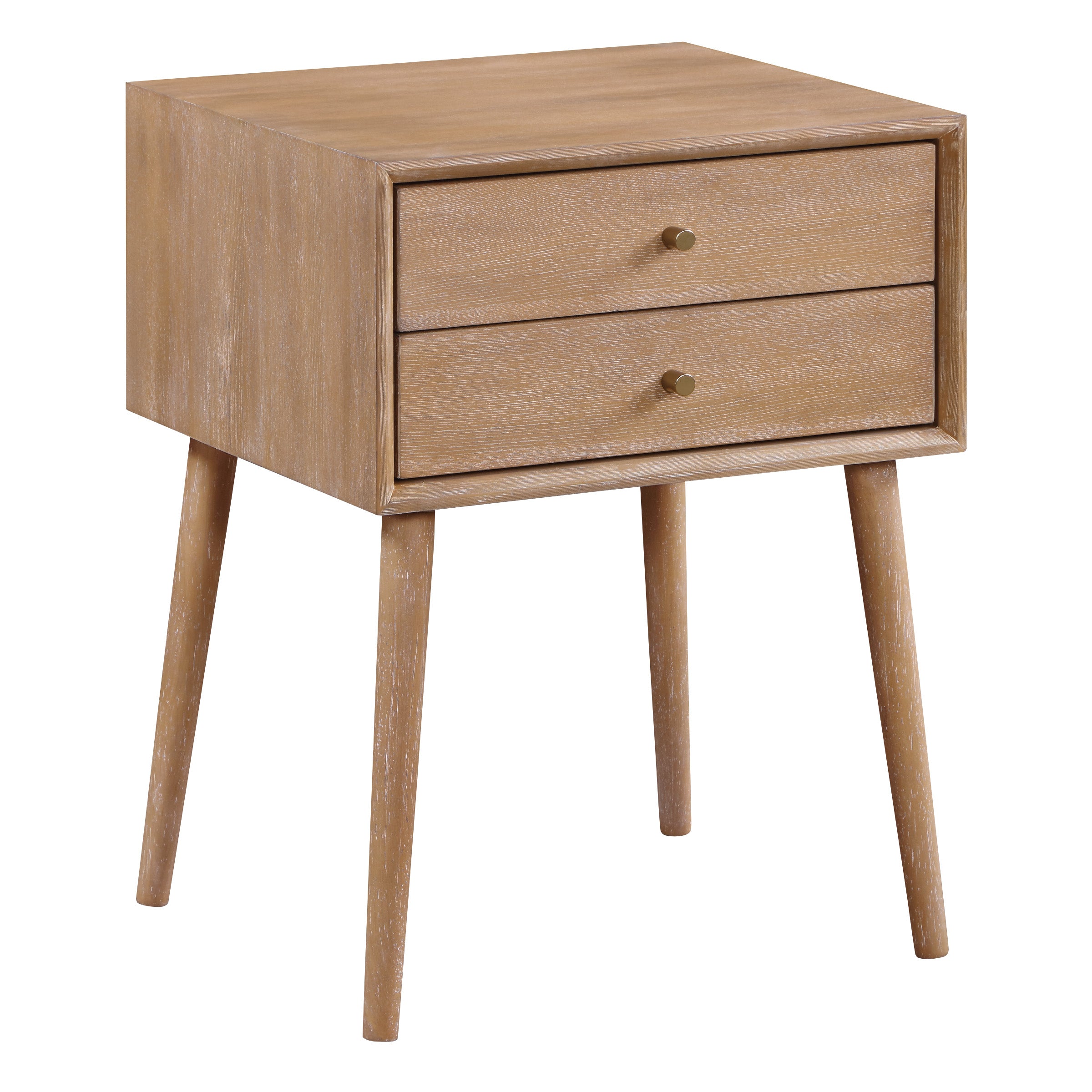 Rena 2-Drawer Side Table - Ash