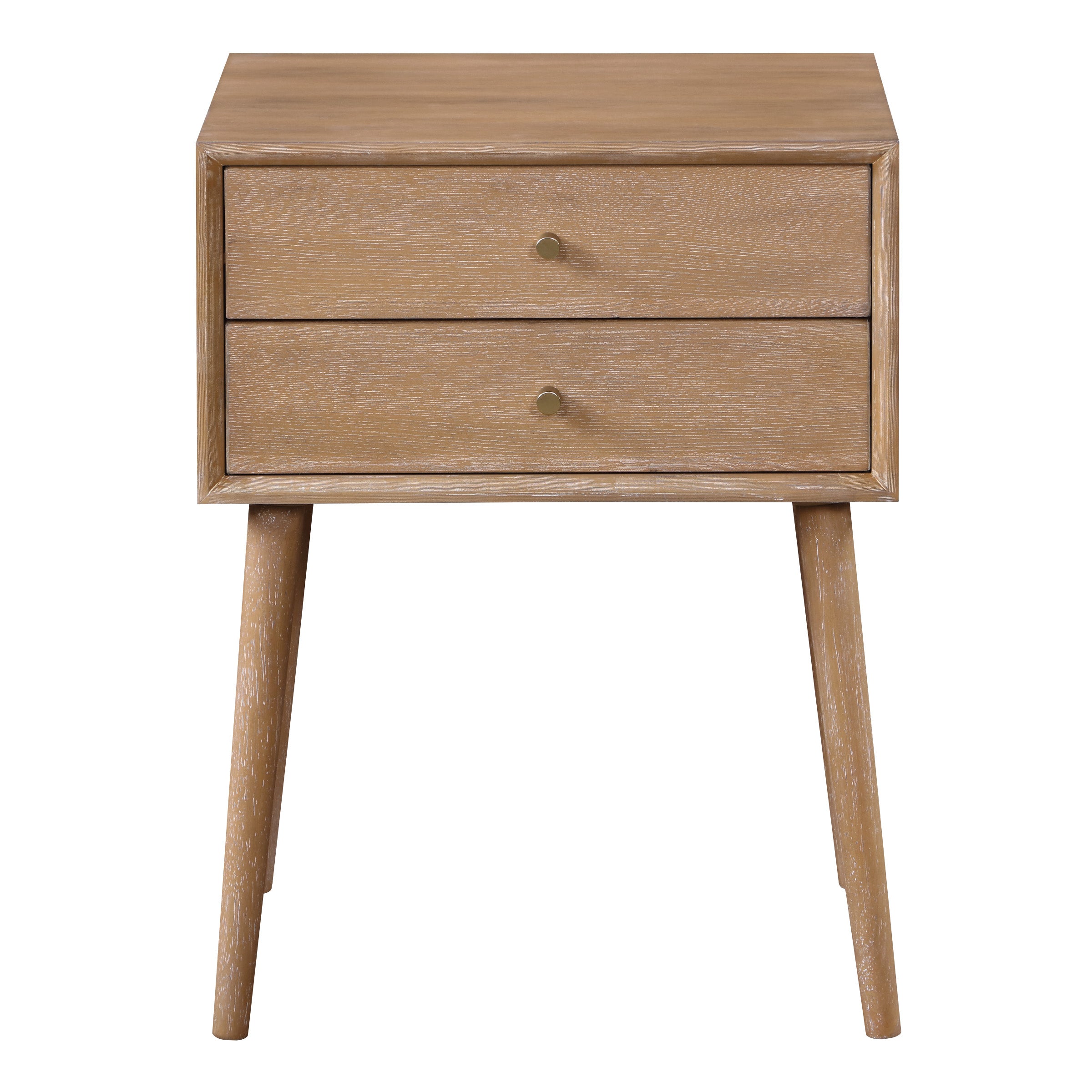 Rena 2-Drawer Side Table - Ash