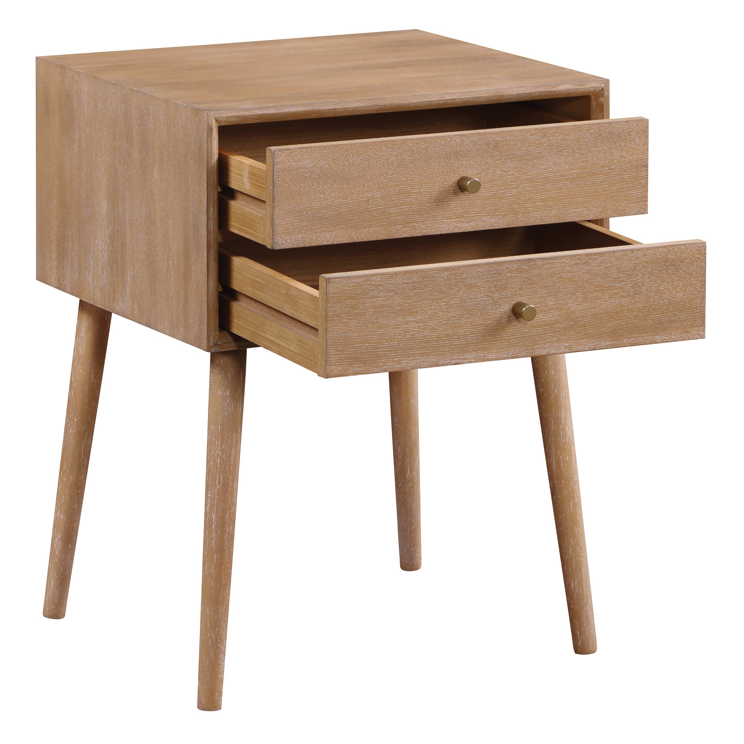 Rena 2-Drawer Side Table - Ash