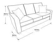 Russell 3 Seater Sofa - Navy
