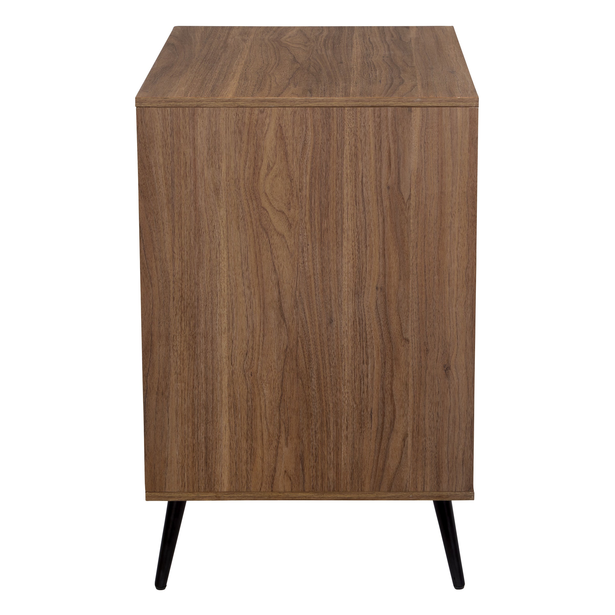 Retro Record Player Stand w/ Album  - Majestic Walnut