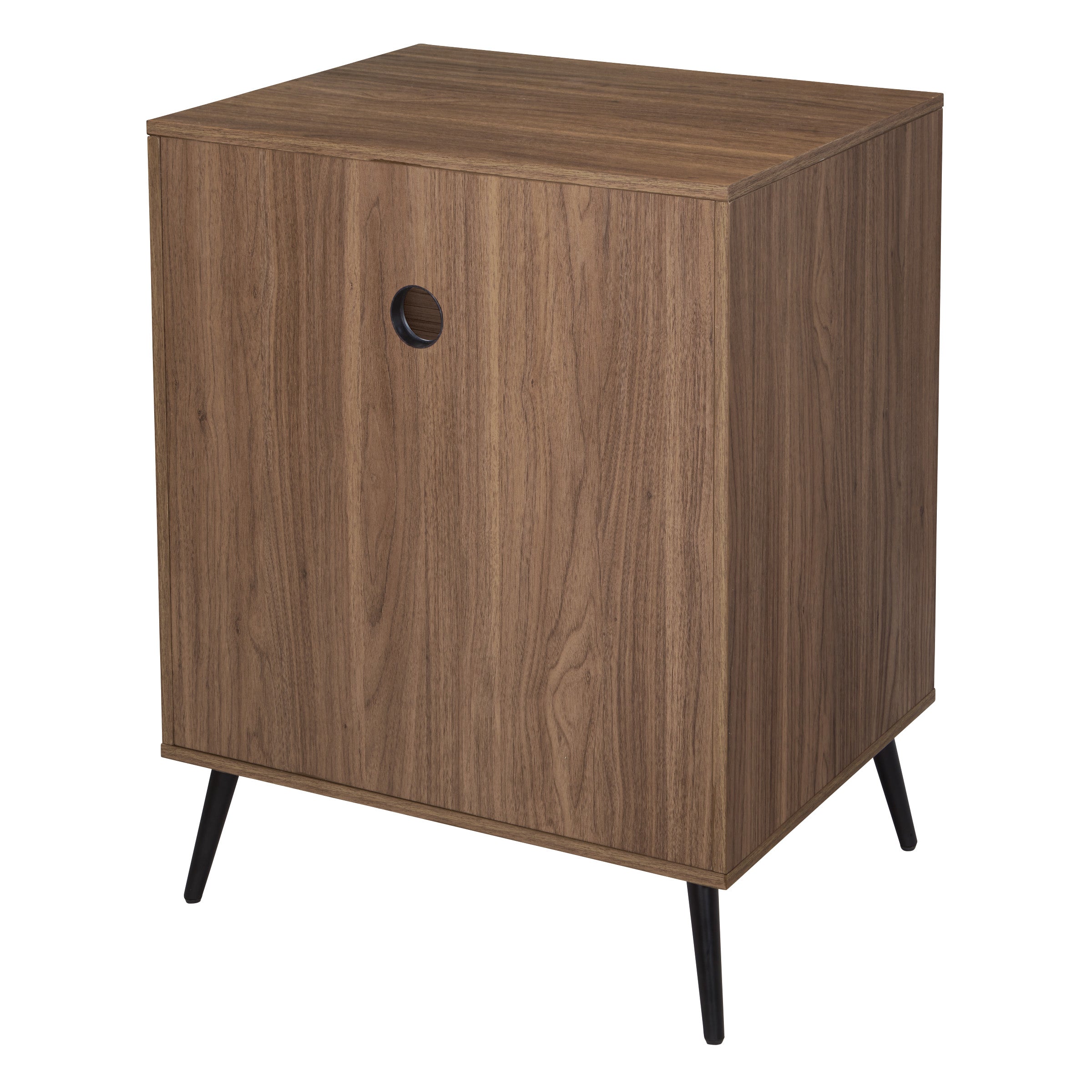 Retro Record Player Stand w/ Album  - Majestic Walnut