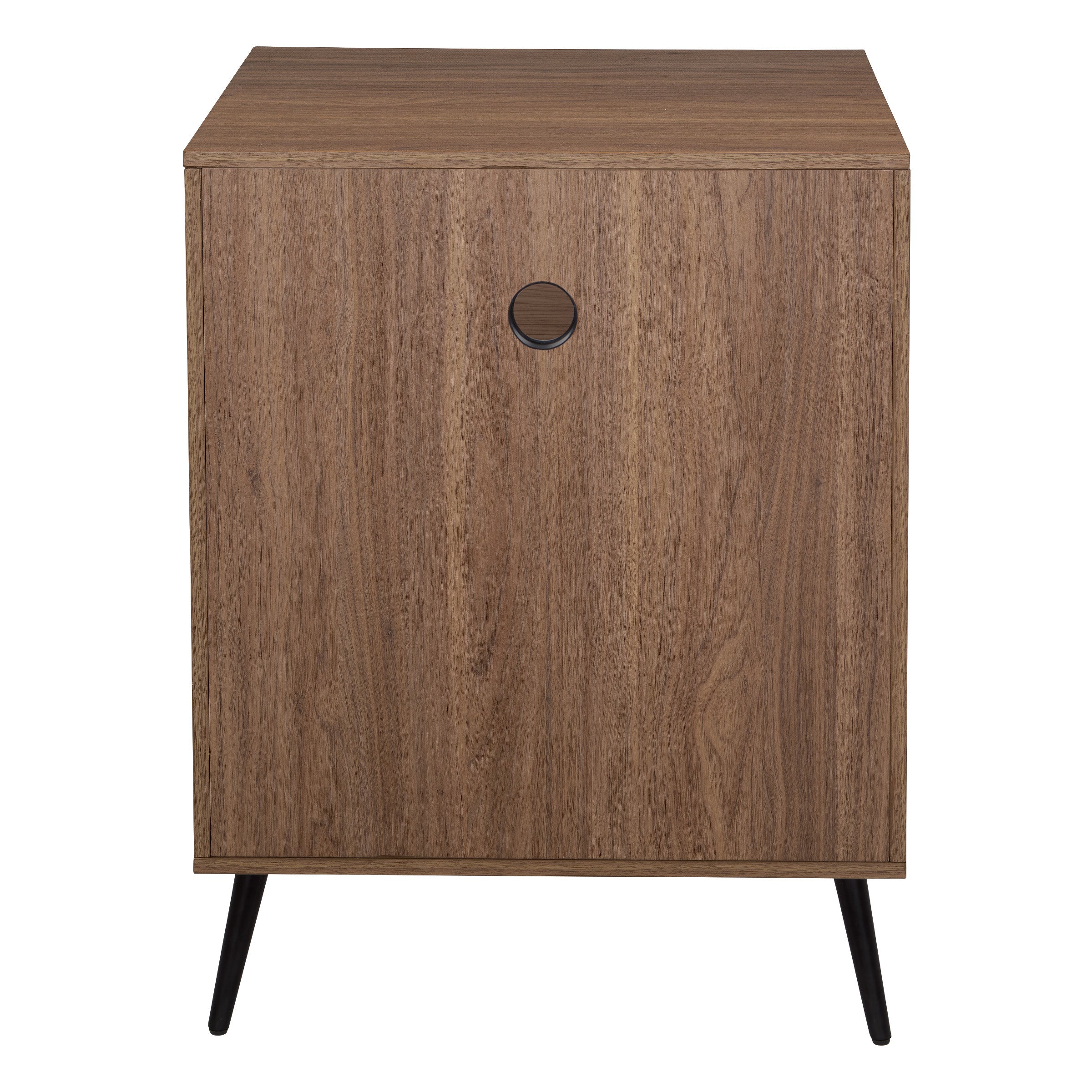 Retro Record Player Stand w/ Album  - Majestic Walnut