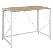 Ravel Tool-less Folding Desk - River Oak/White