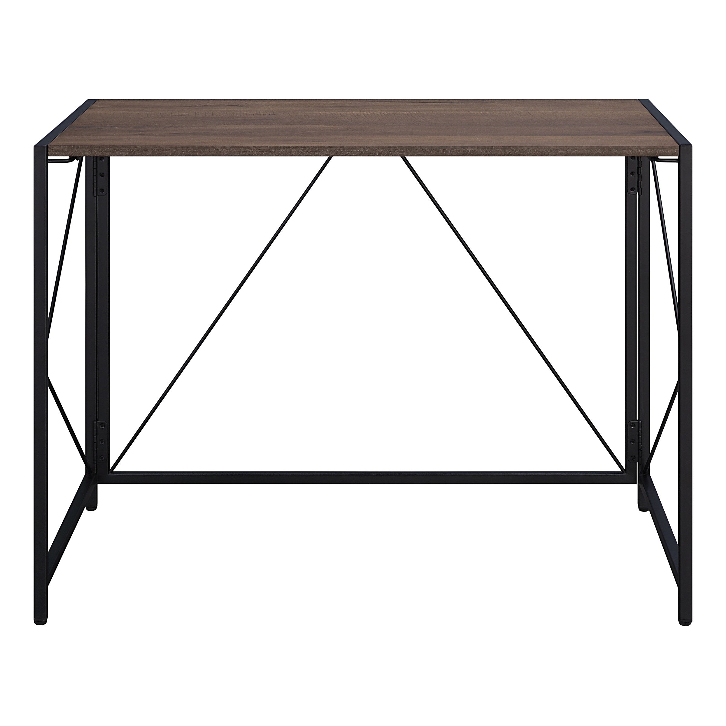 Ravel Tool-less Folding Desk - Grey Oak/Black