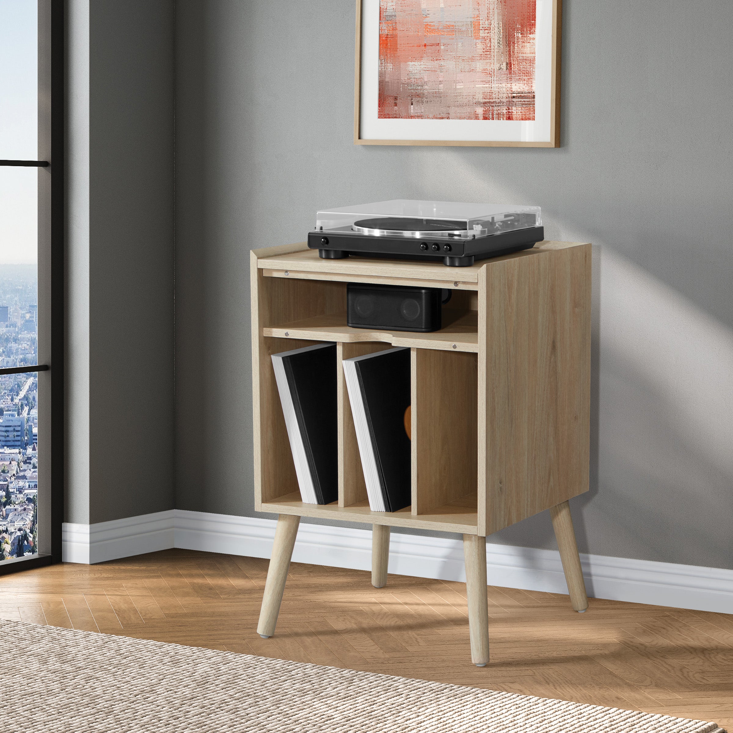 Revolution Record Player Stand  - Norwegian Alder