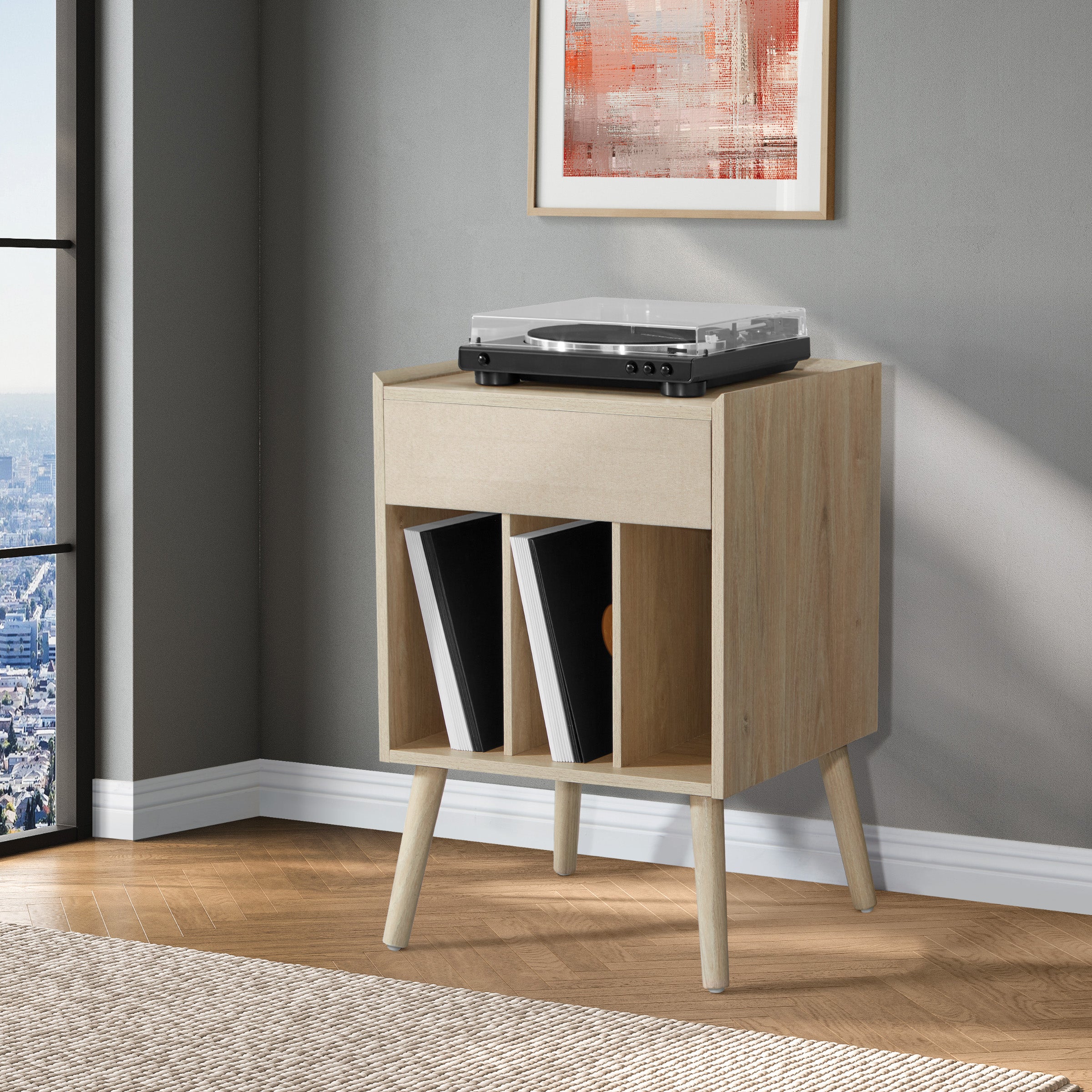 Revolution Record Player Stand  - Norwegian Alder