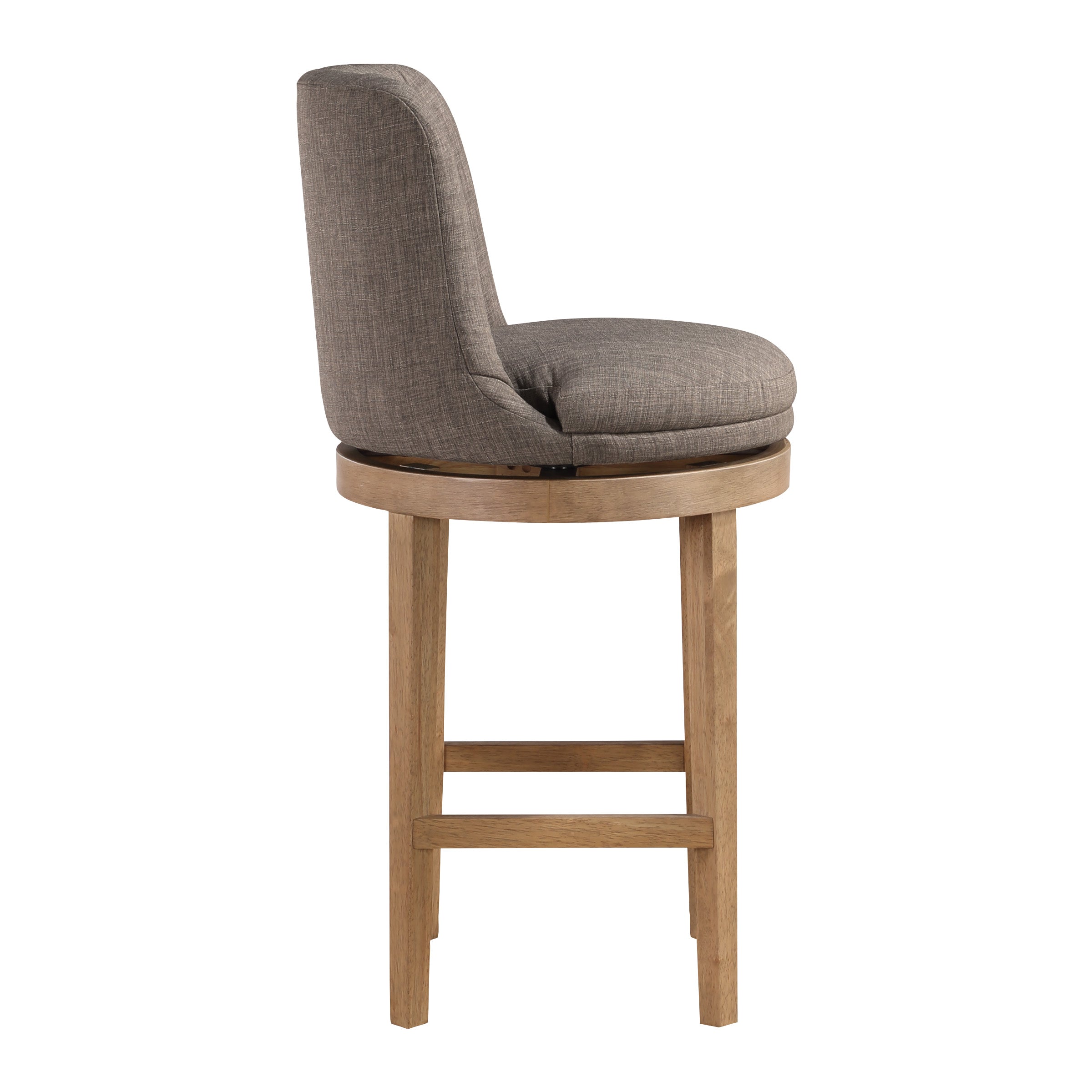 Rowan 2-Pack Swivel Barstool - Cement/Medium Oak