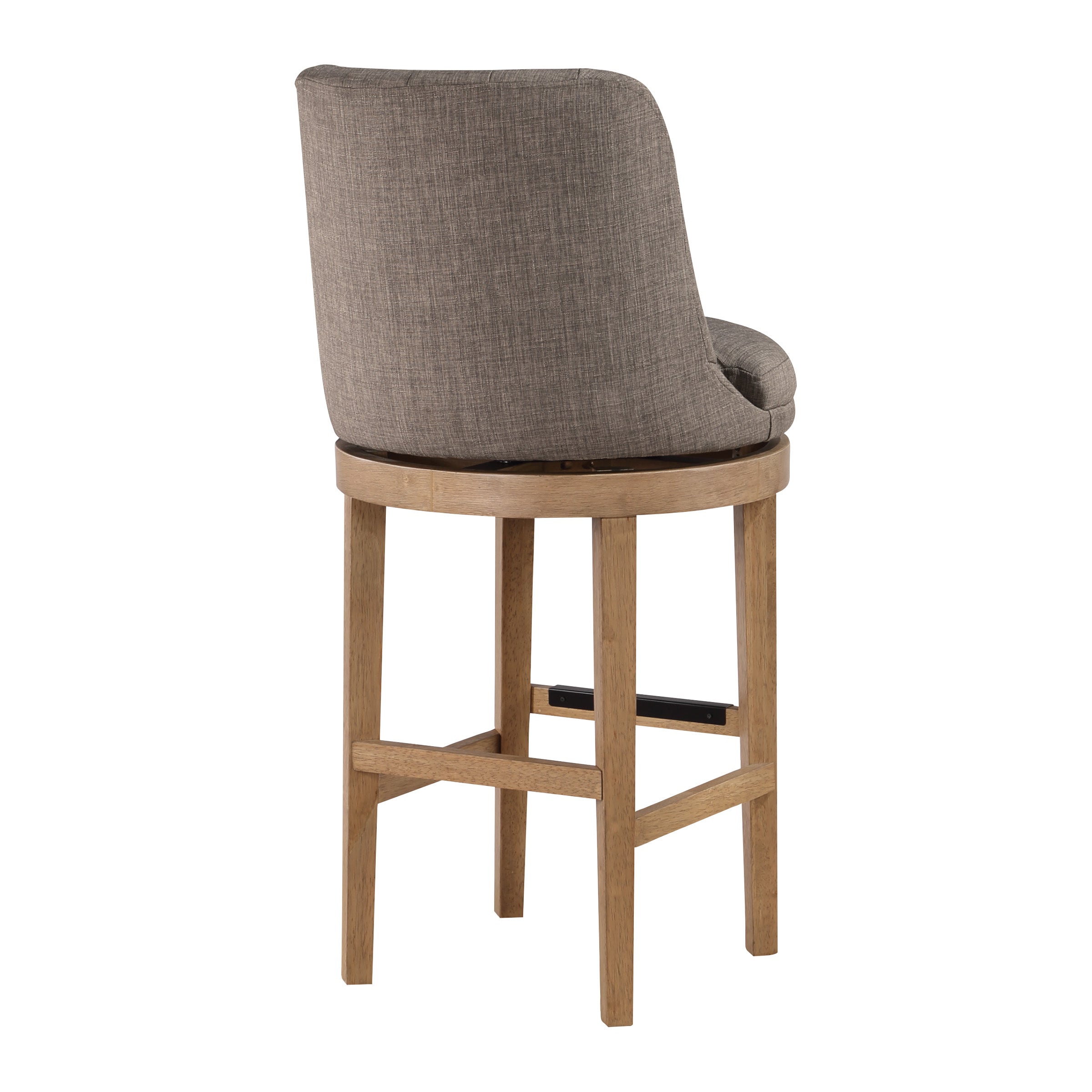 Rowan 2-Pack Swivel Barstool - Cement/Medium Oak